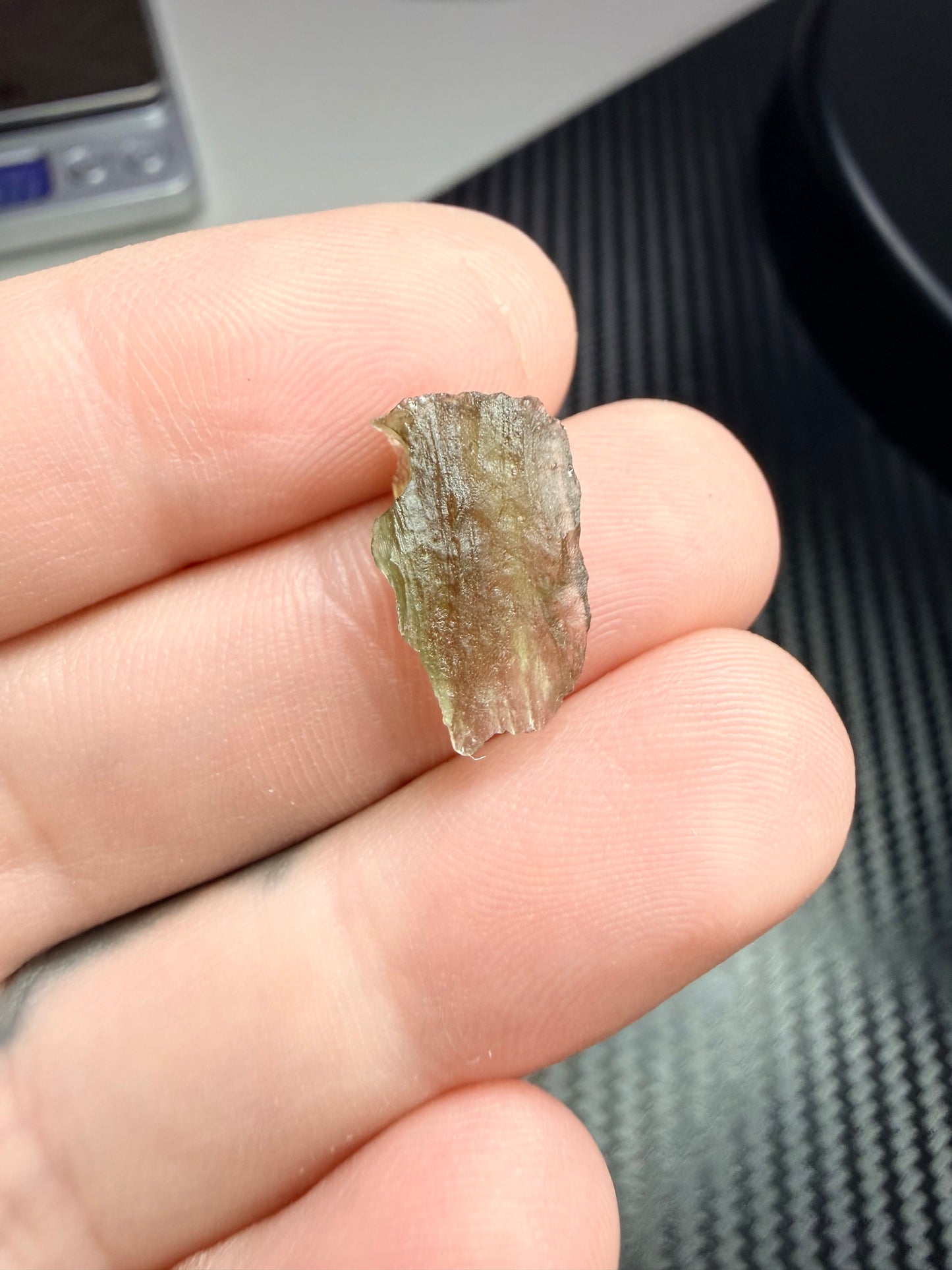 Moldavite 0.73 gram From Chlum (023)