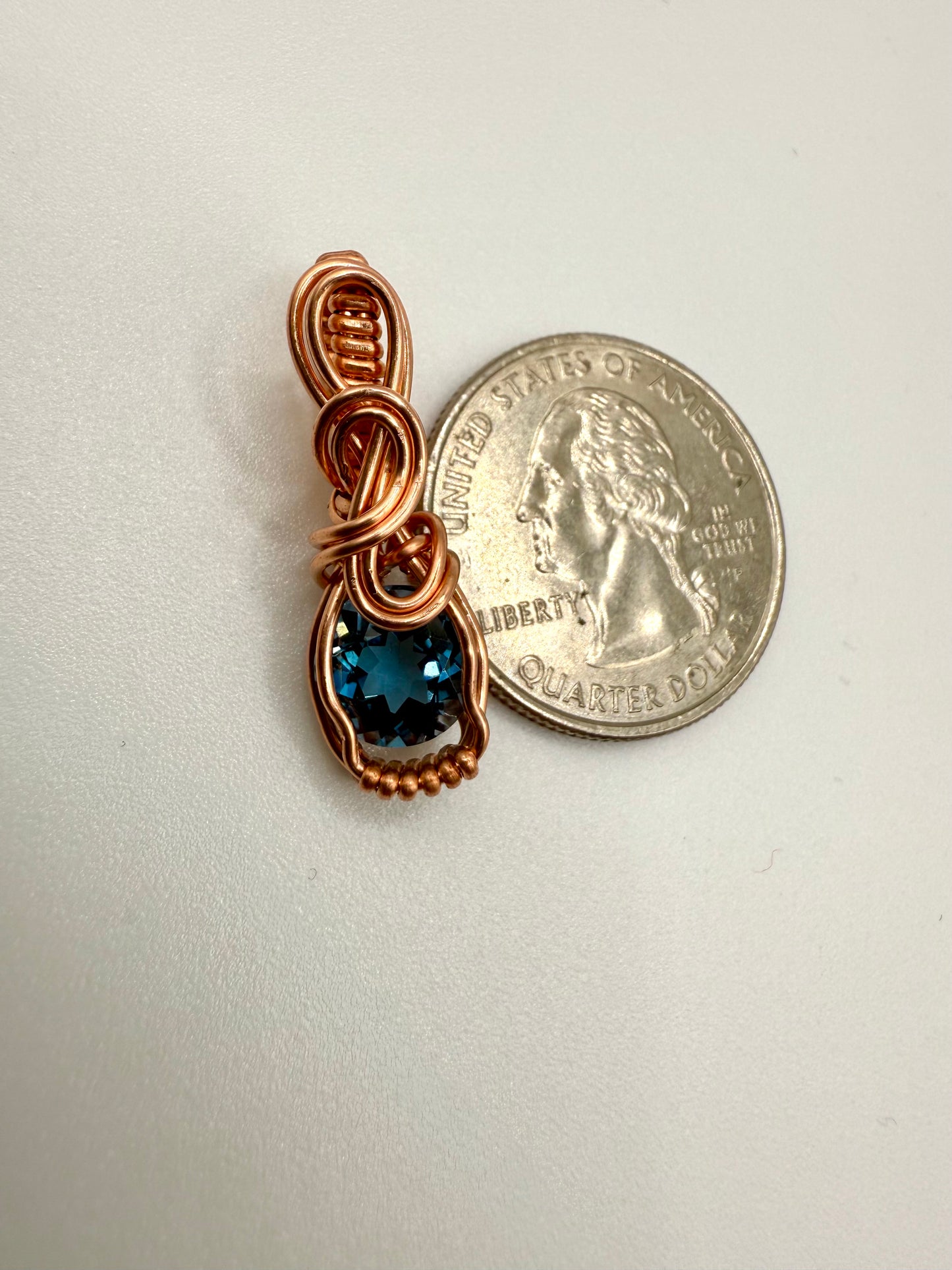A1.) Christmas Special London Blue Topaz In Copper