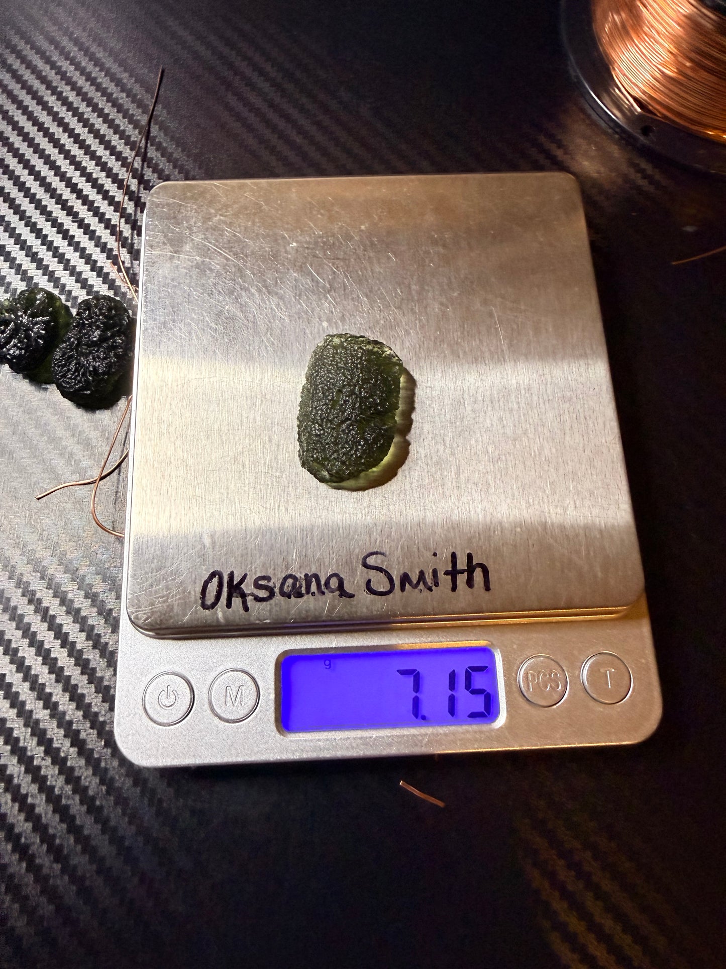 Moldavite Pendant In Sterling Silver 7.15g Chlum