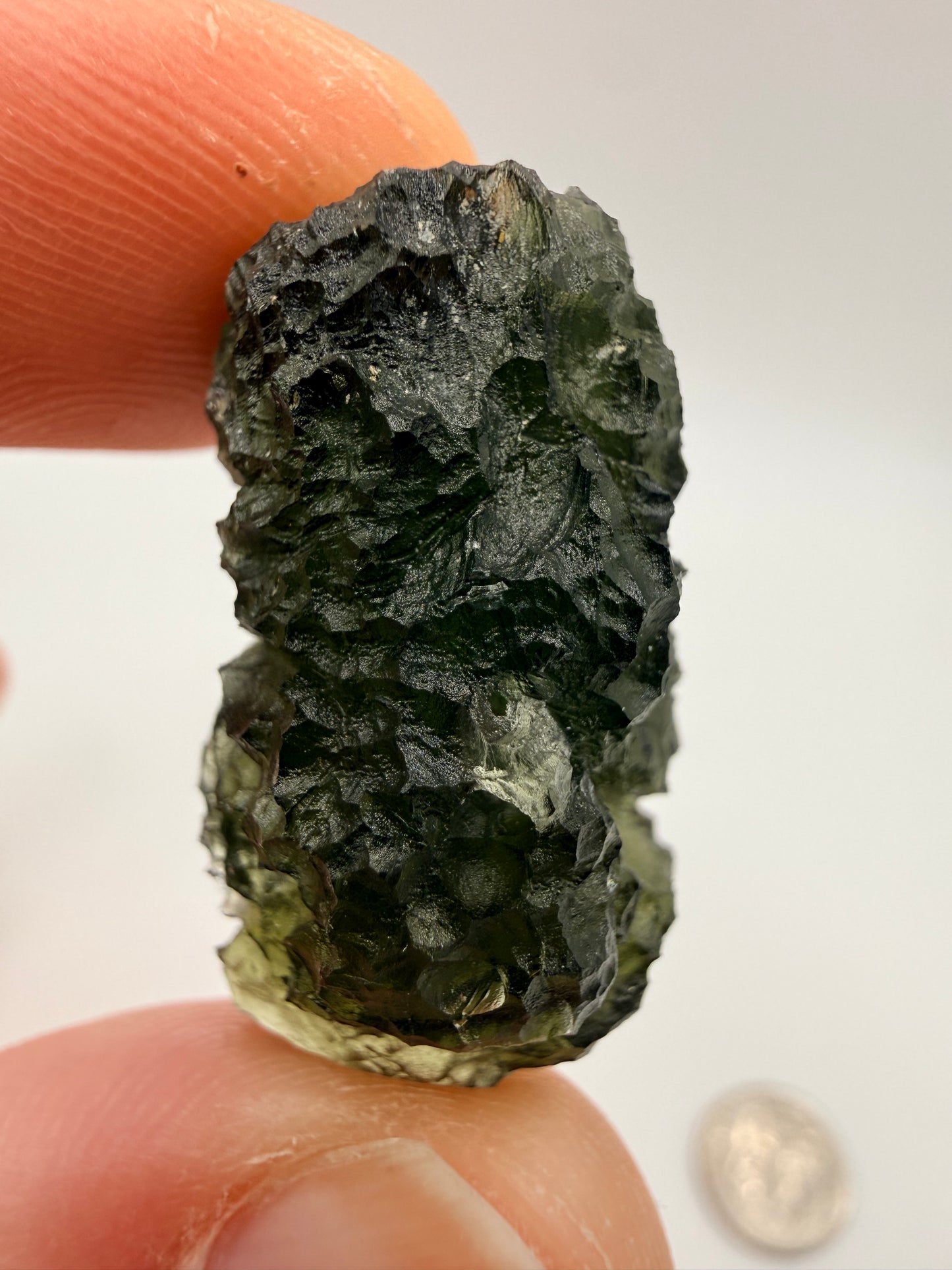 Raw Moldavite Loose Stone – Authentic Czech Moldavite Tektite, High Vibration Crystal, Collector Specimen, Spiritual Healing Stone