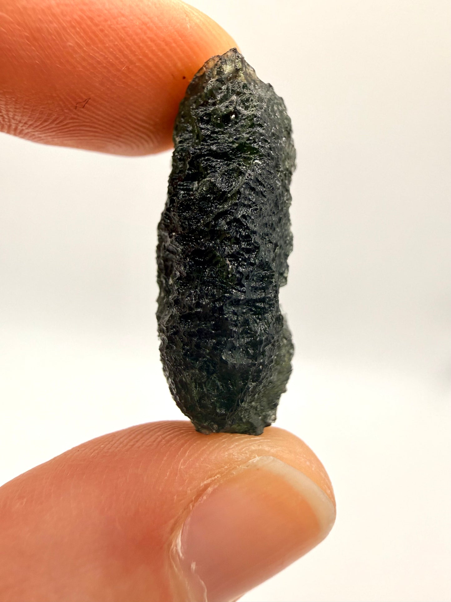 Raw Moldavite Loose Stone – Authentic Czech Moldavite Tektite, High Vibration Crystal, Collector Specimen, Spiritual Healing Stone