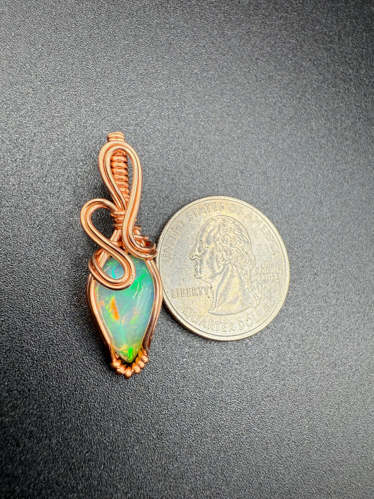A1.) Christmas Special Ethiopian Welo Opal In Copper