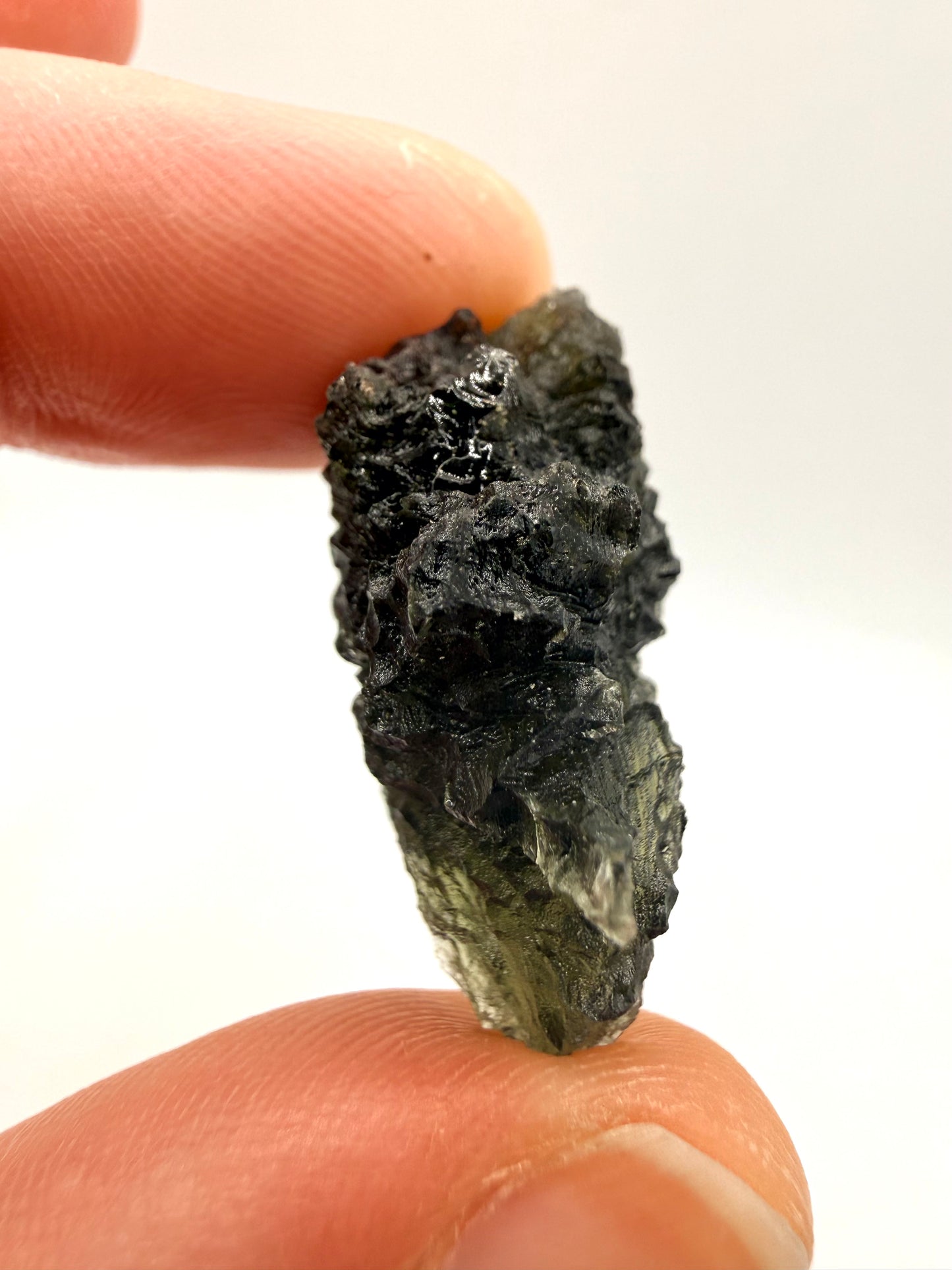 Raw Moldavite Loose Stone – Authentic Czech Moldavite Tektite, High Vibration Crystal, Collector Specimen, Spiritual Healing Stone