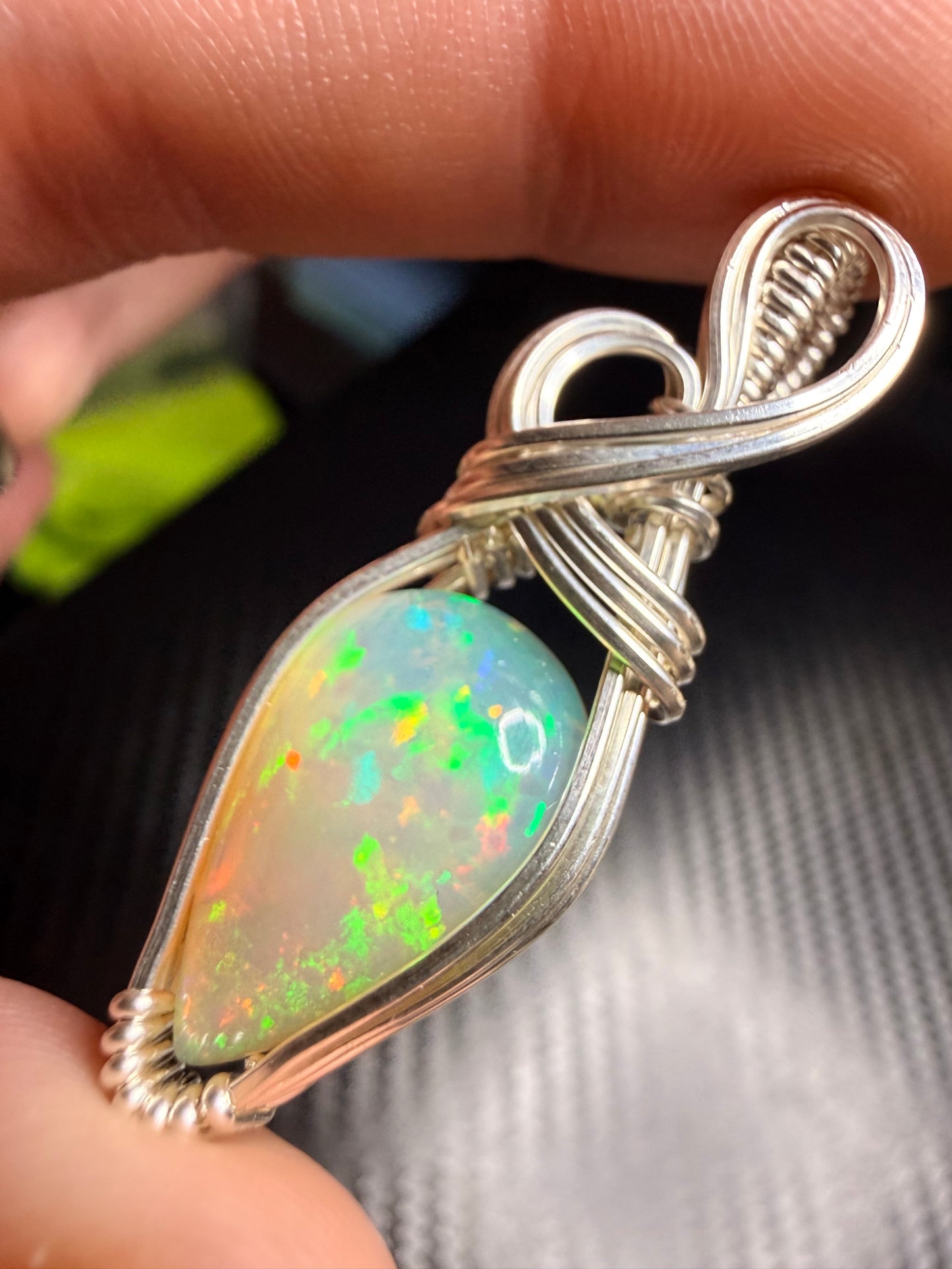 Ethiopian Welo Opal, Pendant In Sterling Silver