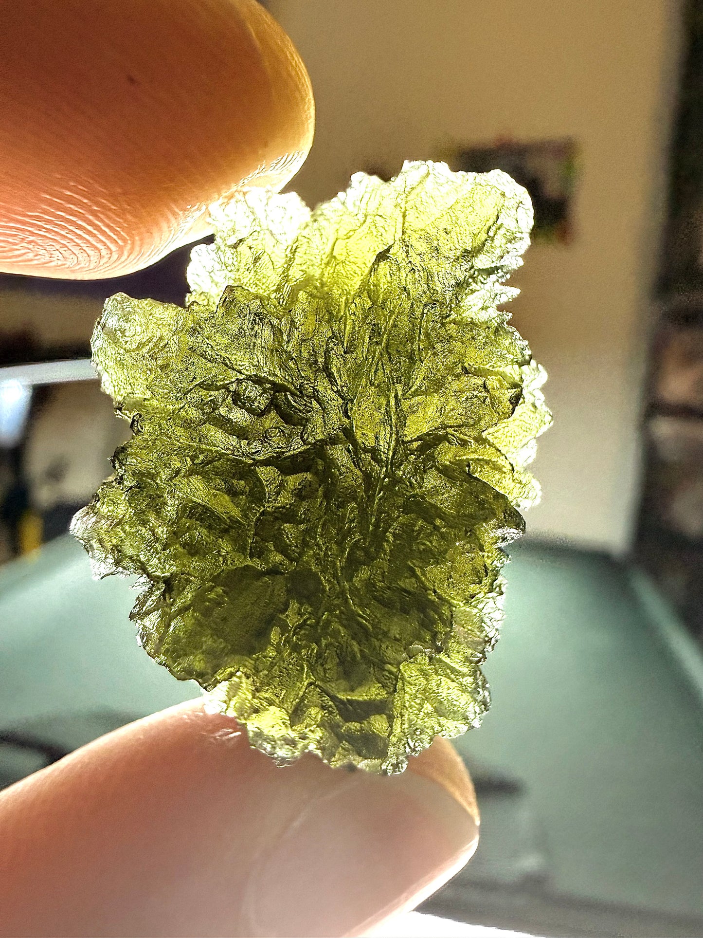 Raw Moldavite Loose Stone – Authentic Czech Moldavite Tektite, High Vibration Crystal, Collector Specimen, Spiritual Healing Stone