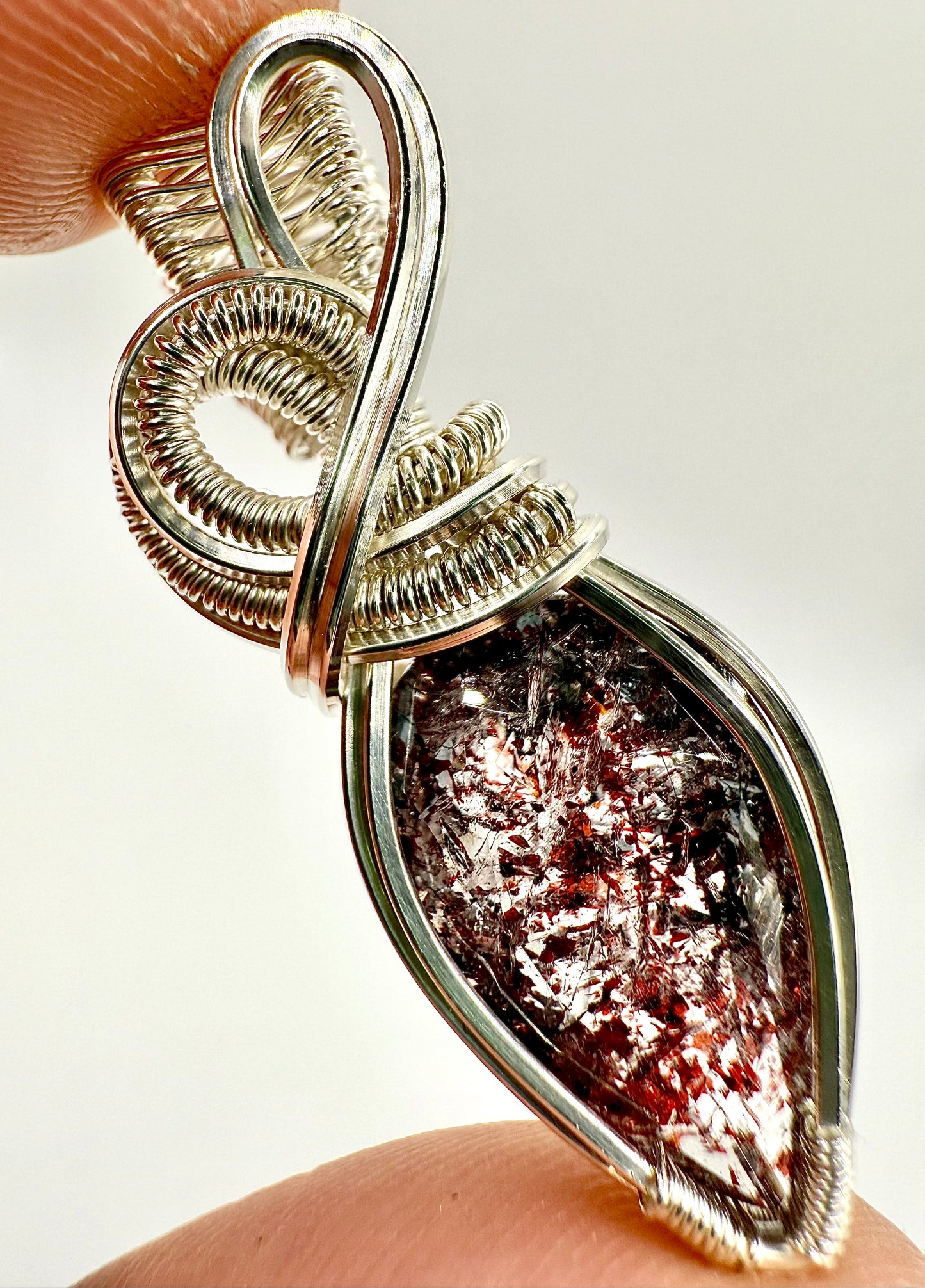 Super 7 In Sterling Silver Pendant Necklace