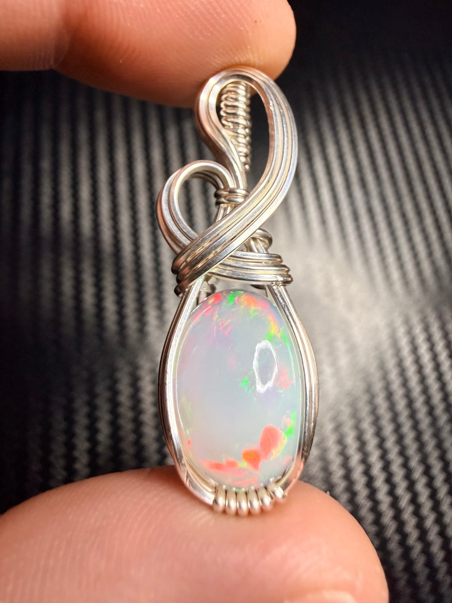 Ethiopian Welo Opal, Pendant In Sterling Silver