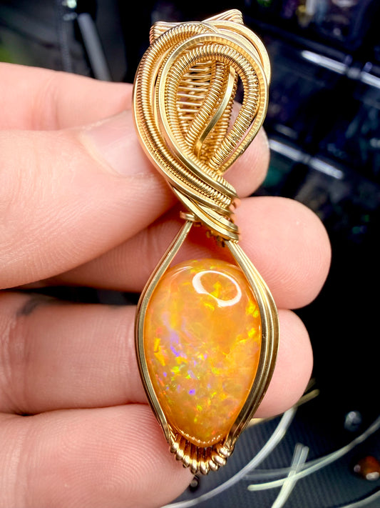 3EO) Ethiopian Welo Opal In 14k Gold Filled￼