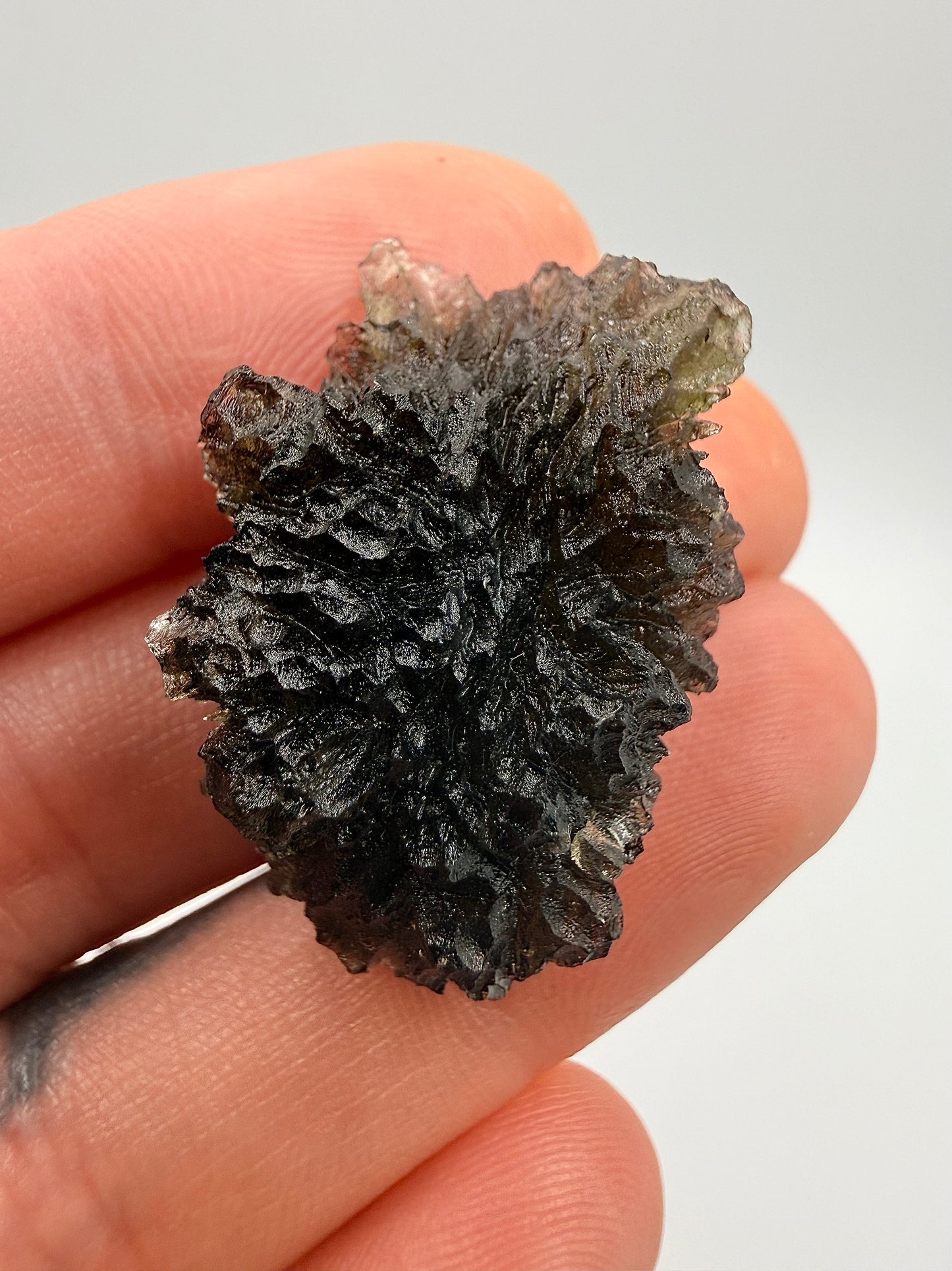 Raw Moldavite Loose Stone – Authentic Czech Moldavite Tektite, High Vibration Crystal, Collector Specimen, Spiritual Healing Stone
