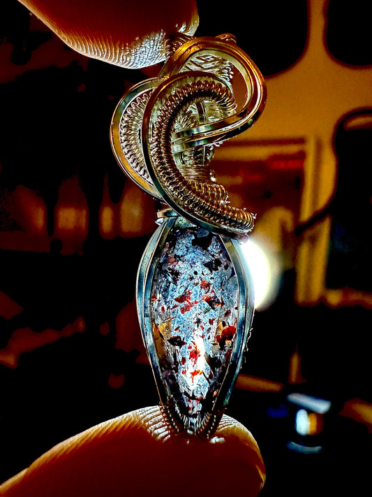 ZZ12) Super 7 Pendant Necklace In Sterling Silver