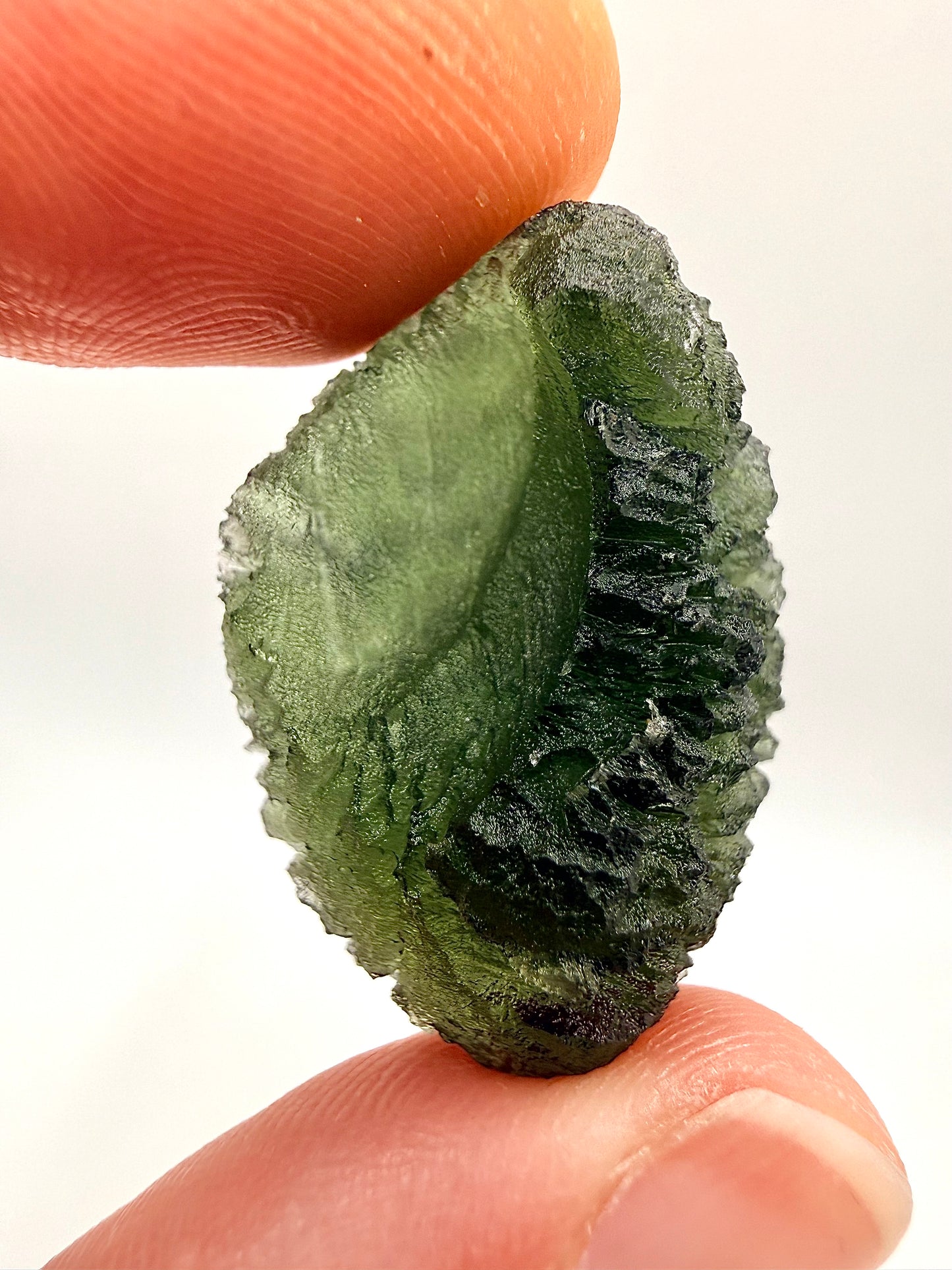 Raw Moldavite Loose Stone – Authentic Czech Moldavite Tektite, High Vibration Crystal, Collector Specimen, Spiritual Healing Stone