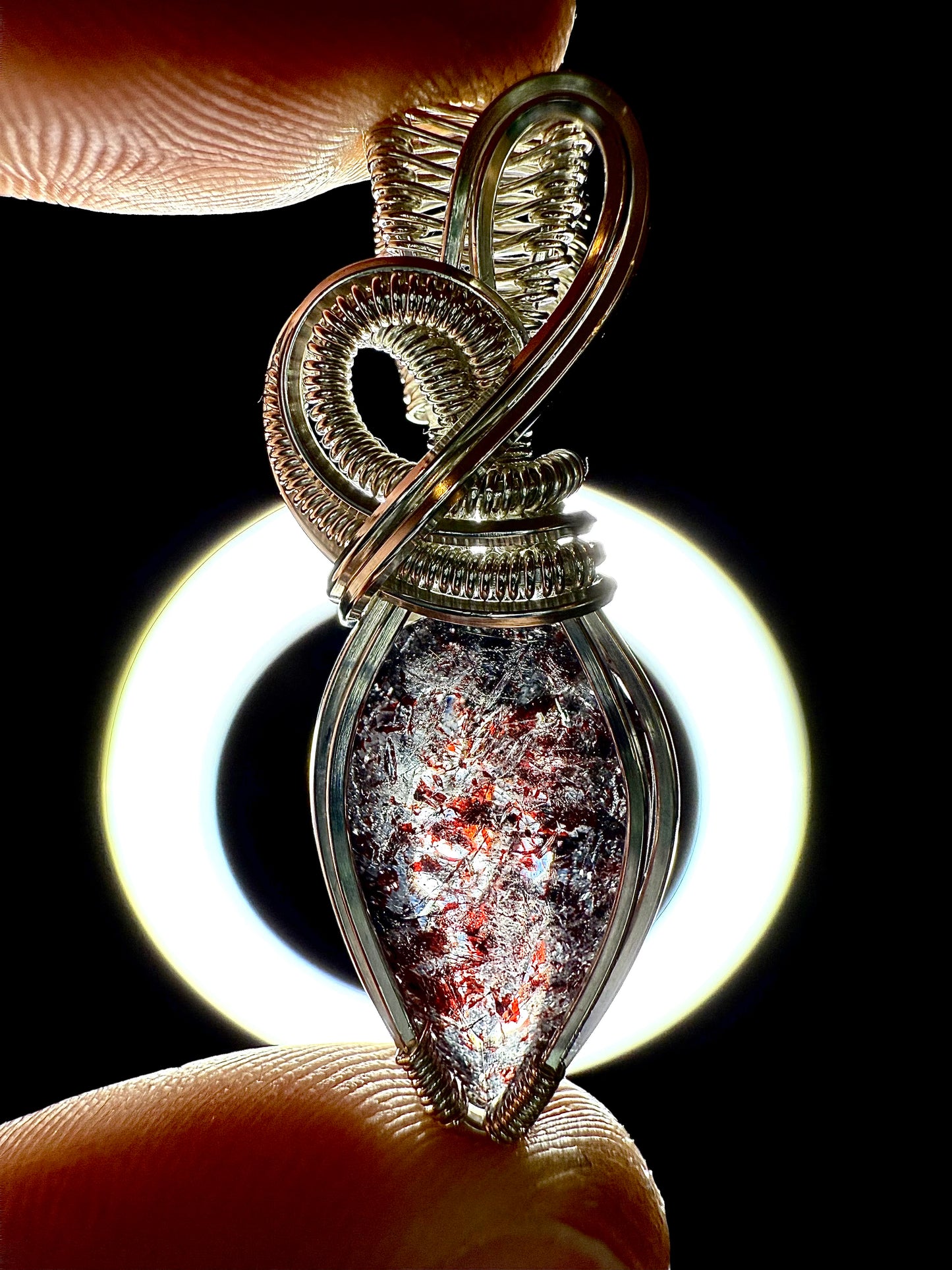 Super 7 In Sterling Silver Pendant Necklace