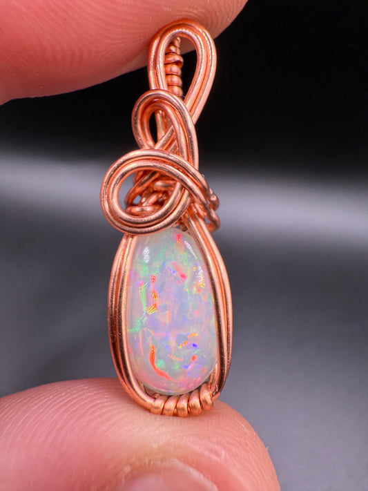 A1.) Christmas Special Ethiopian Welo Opal In Copper