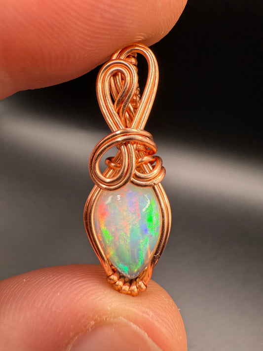 A1.) Christmas Special Ethiopian Welo Opal In Copper