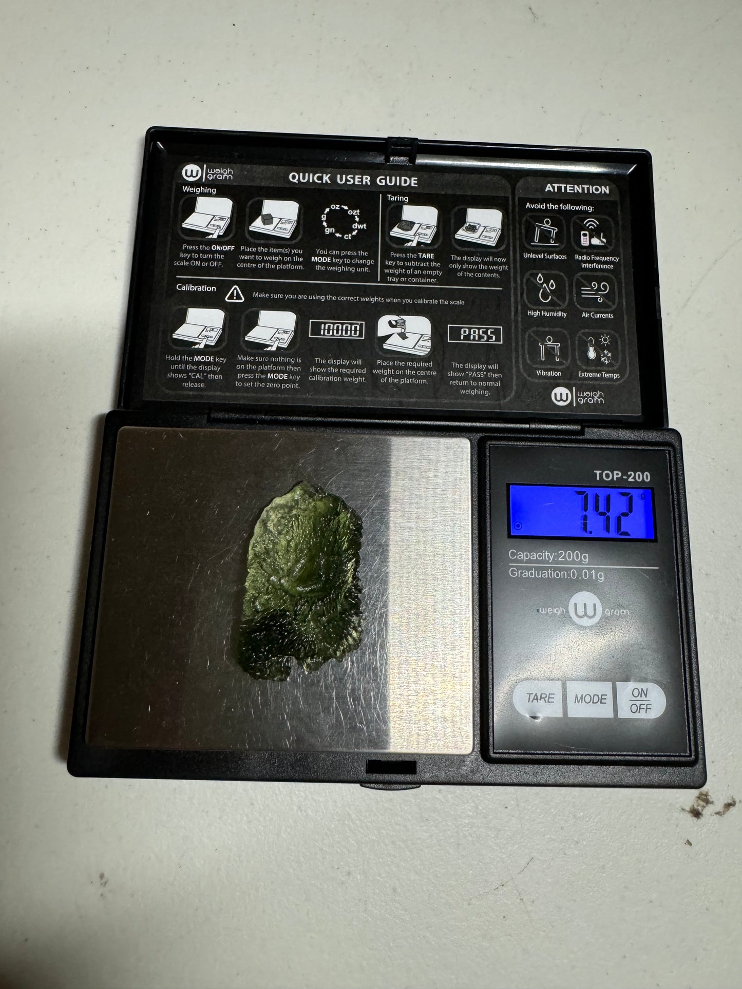 Maly Chlum Moldavite 7.42g