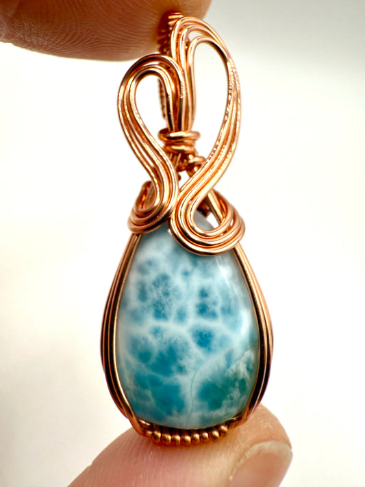 A1.) Christmas Special Larimar In Copper