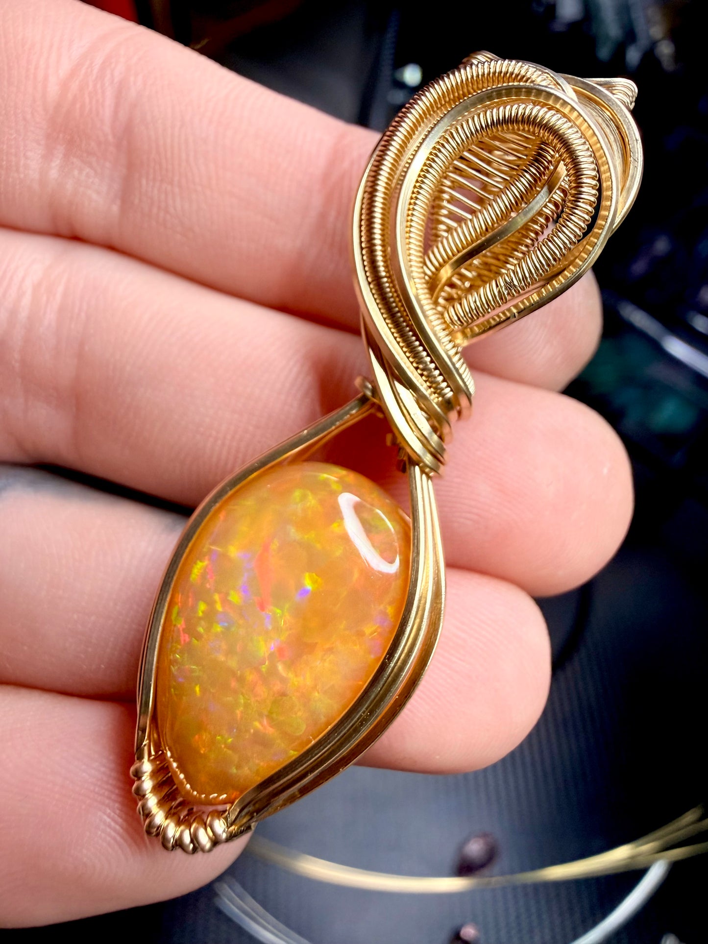 Ethiopian Welo Opal In 14k Gold Filled￼