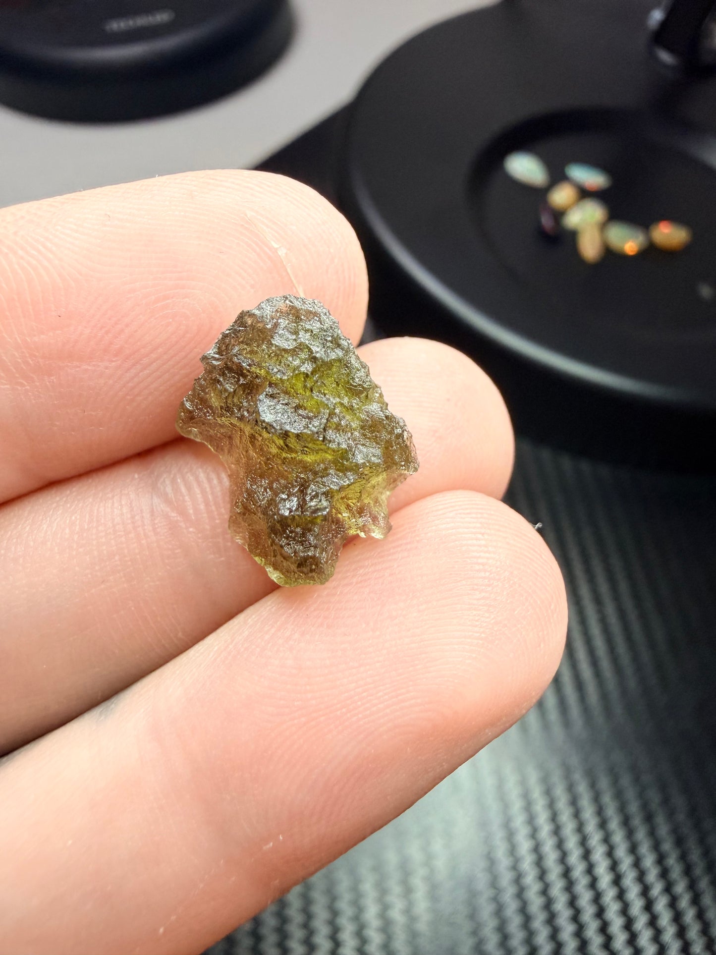 Moldavite 1.24 gram From Chlum (037)