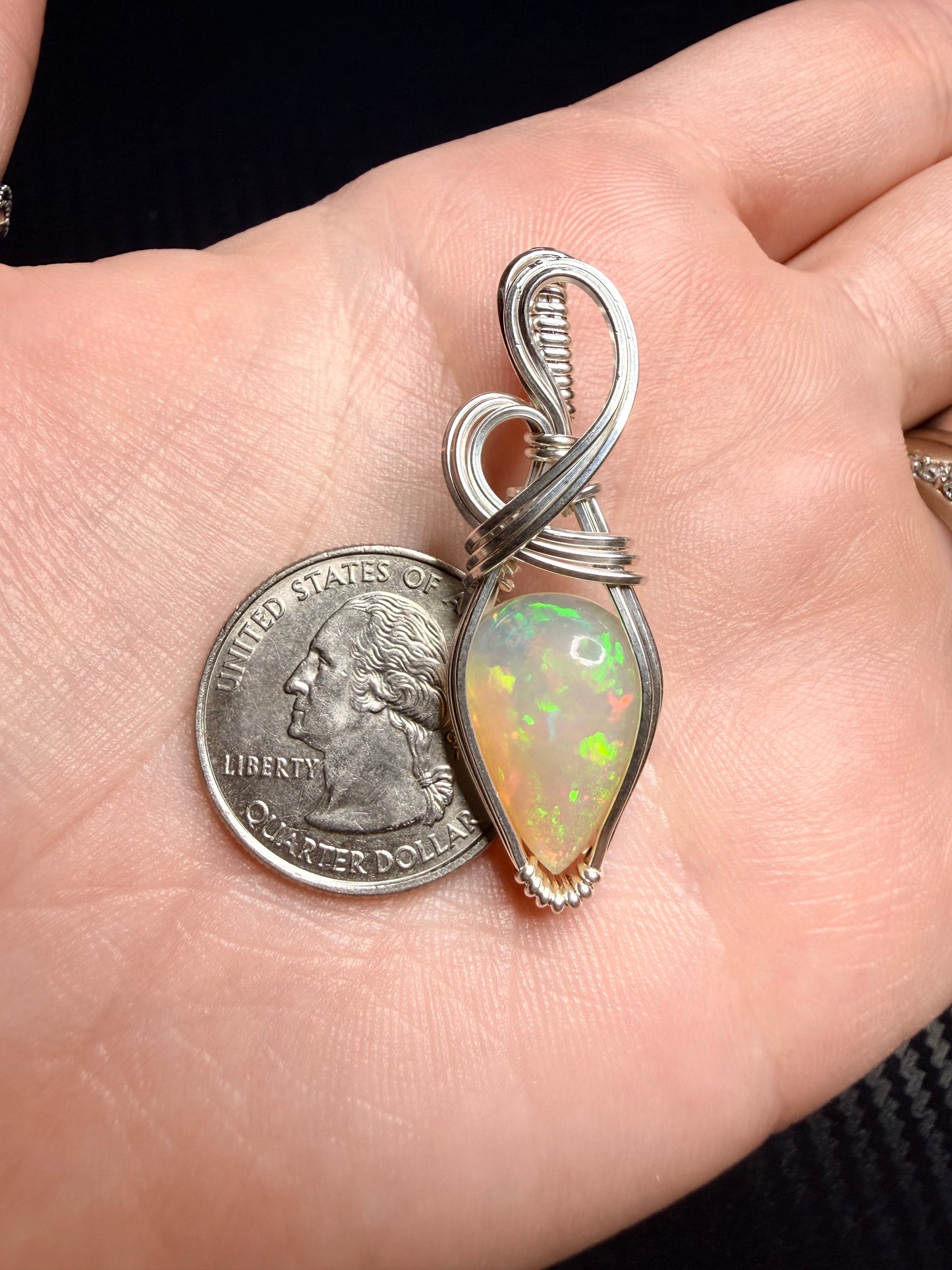 Ethiopian Welo Opal, Pendant In Sterling Silver