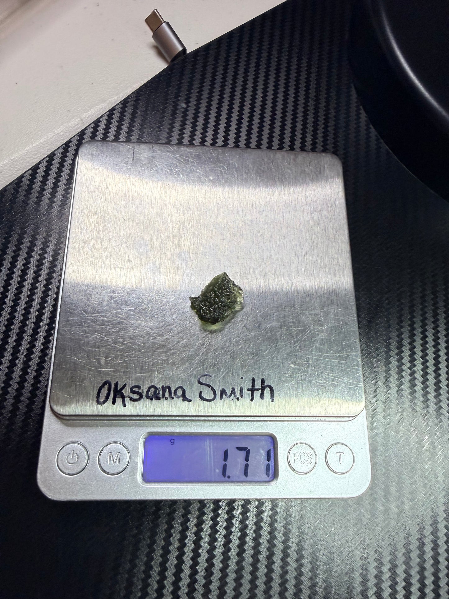 Moldavite 1.71 gram From Chlum (016)