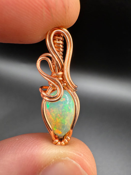 A1.) Christmas Special Ethiopian Welo Opal In Copper