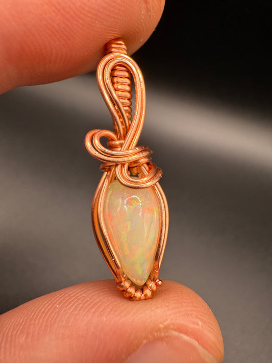 A1.) Christmas Special Ethiopian Welo Opal In Copper