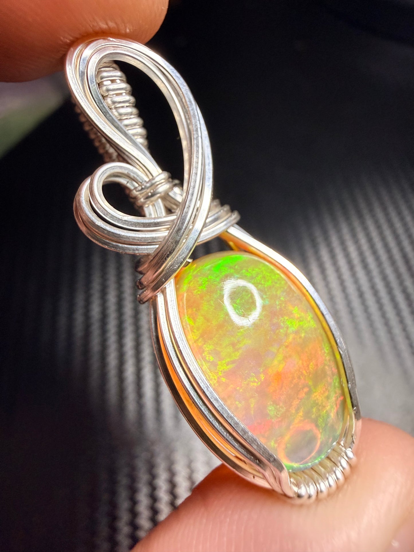 Ethiopian Welo Opal, Pendant In Sterling Silver