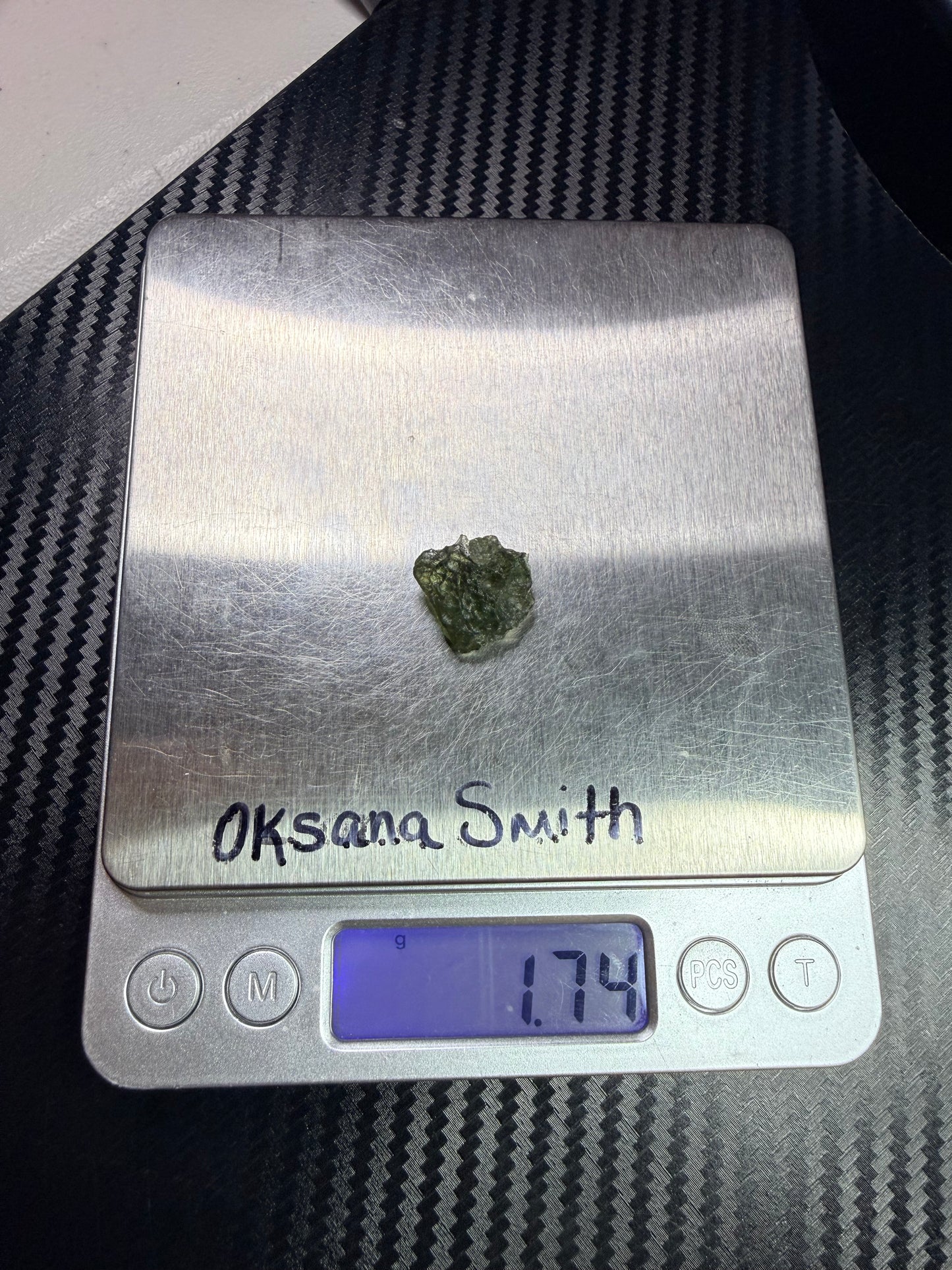 Moldavite 1.74 gram From Chlum (011)