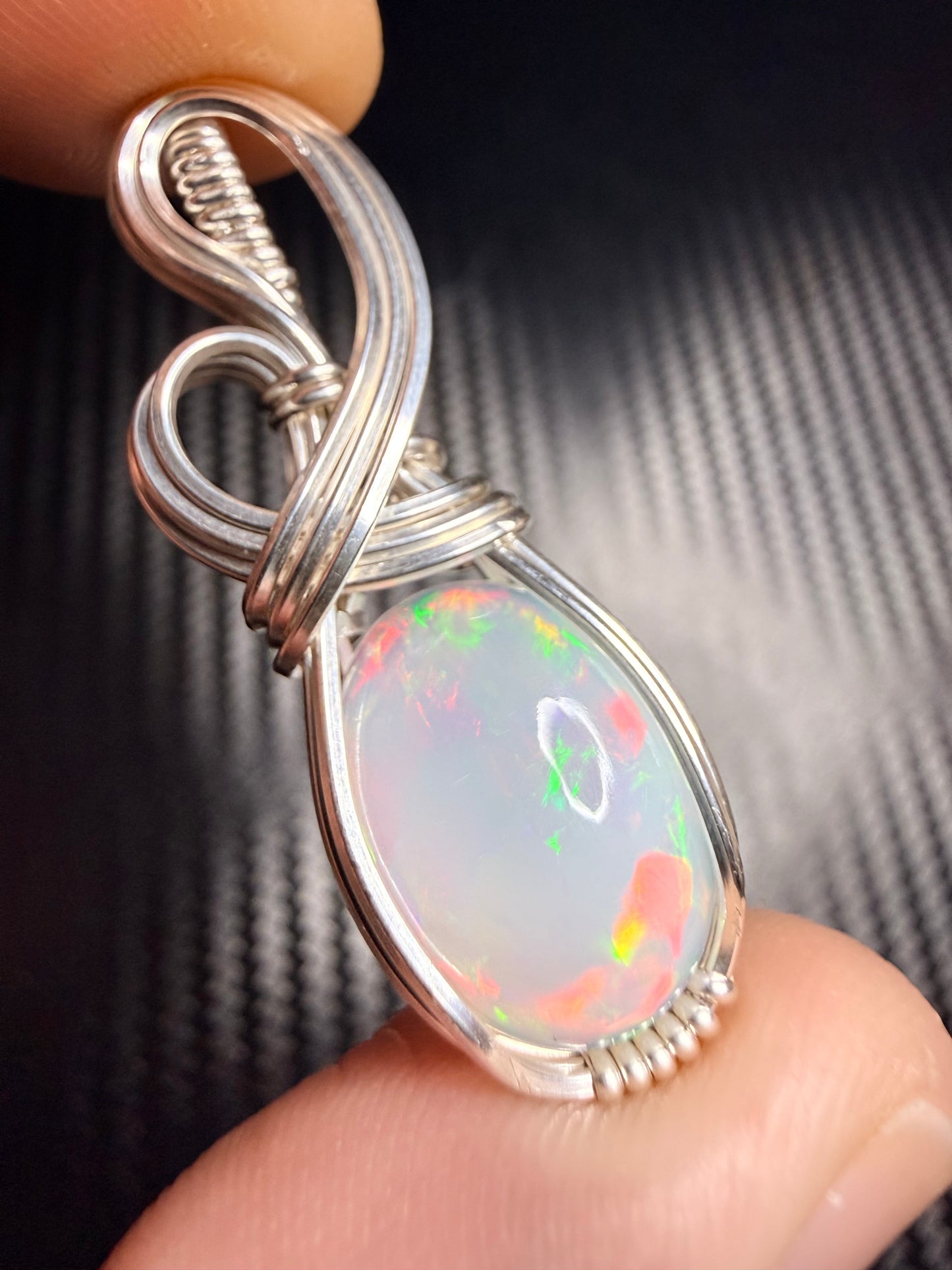 Ethiopian Welo Opal, Pendant In Sterling Silver