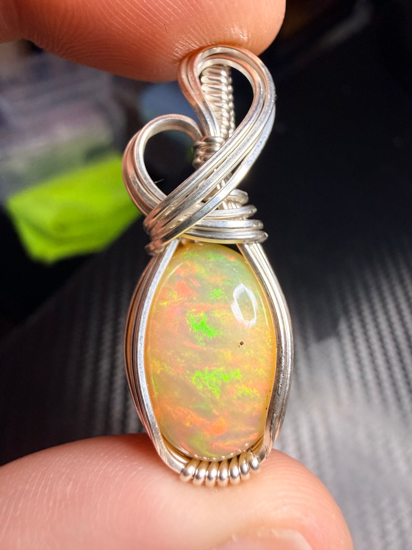 Ethiopian Welo Opal, Pendant In Sterling Silver