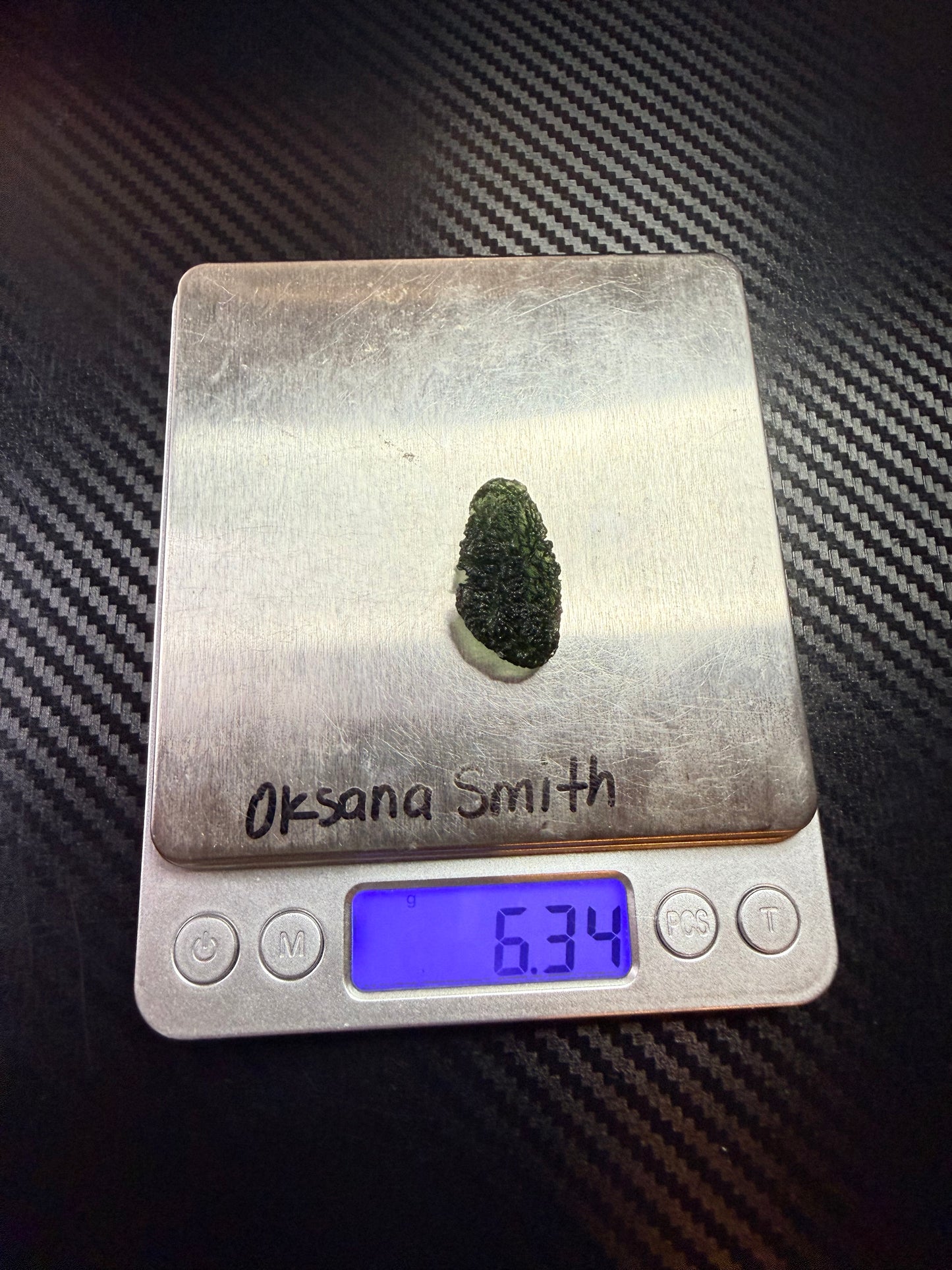 1MSS) Moldavite Pendant In Sterling Silver