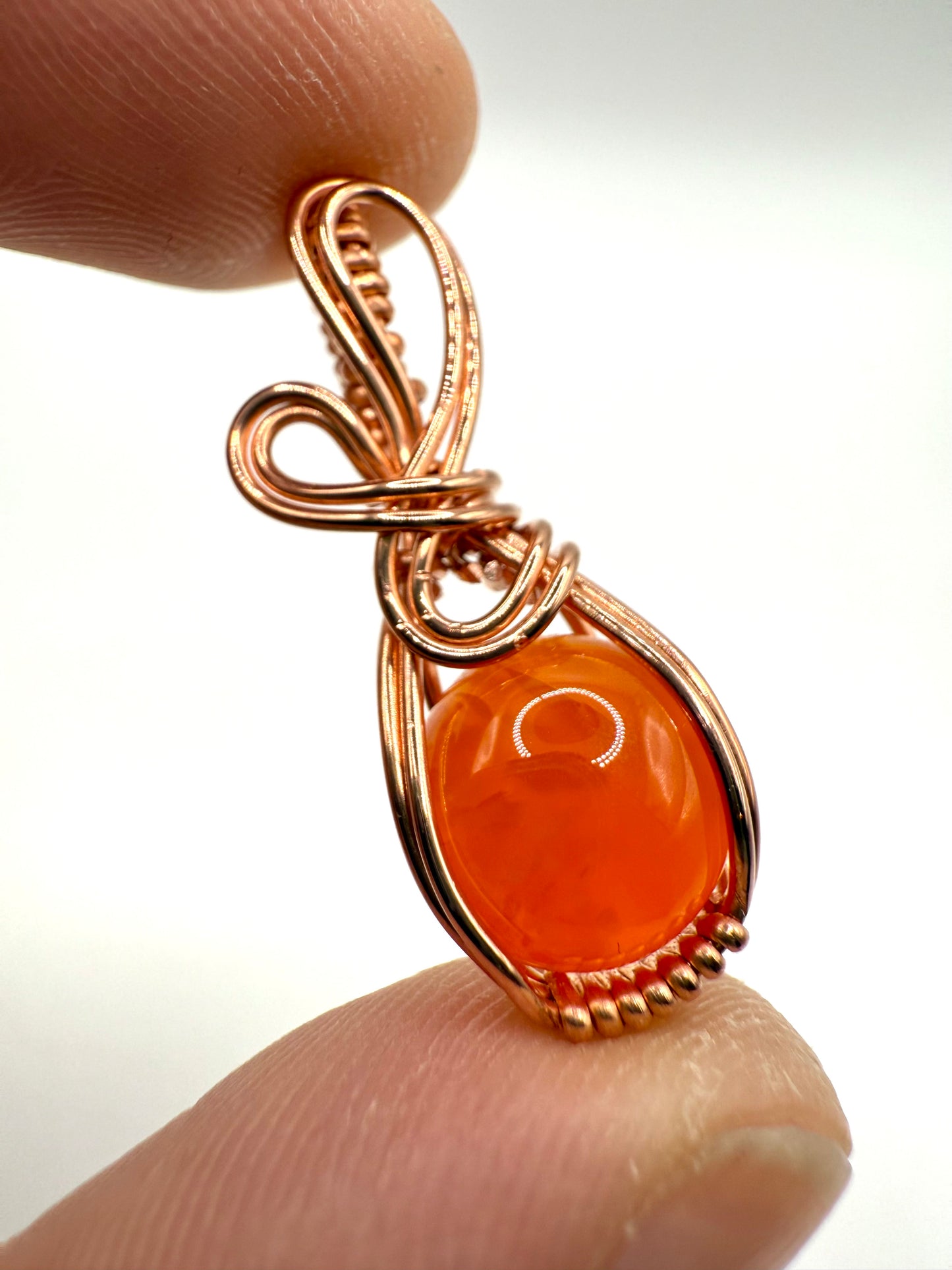 A1.) Christmas Special Carnelian In Copper