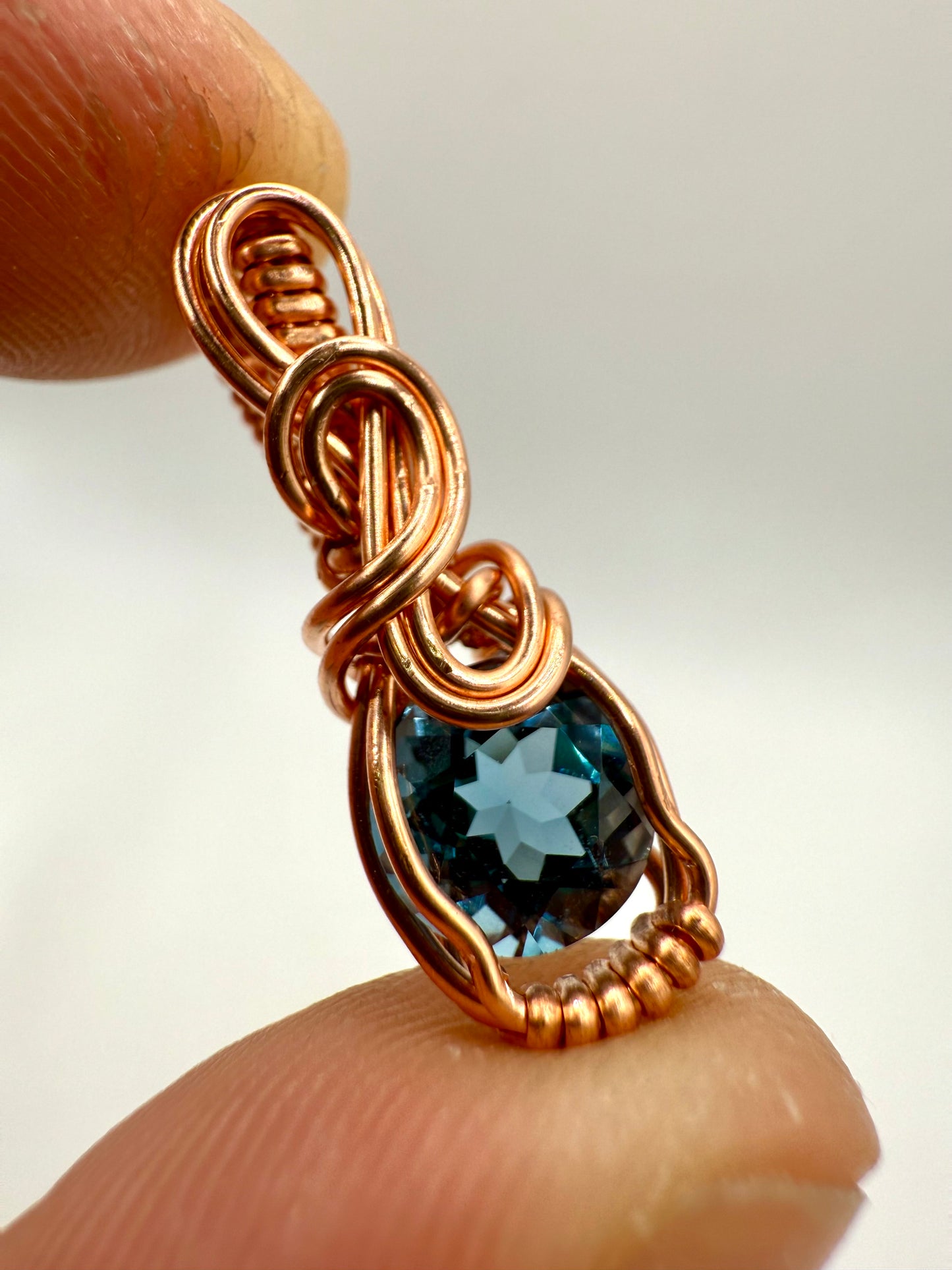 A1.) Christmas Special London Blue Topaz In Copper