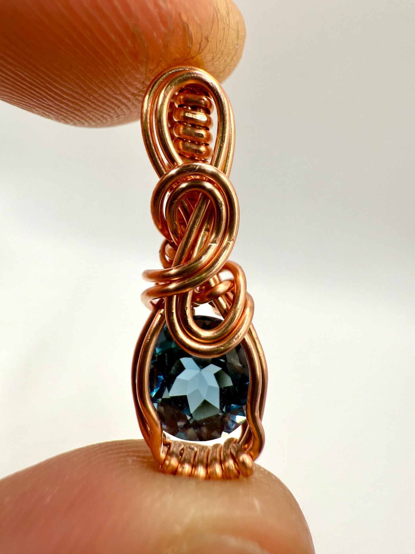 A1.) Christmas Special London Blue Topaz In Copper