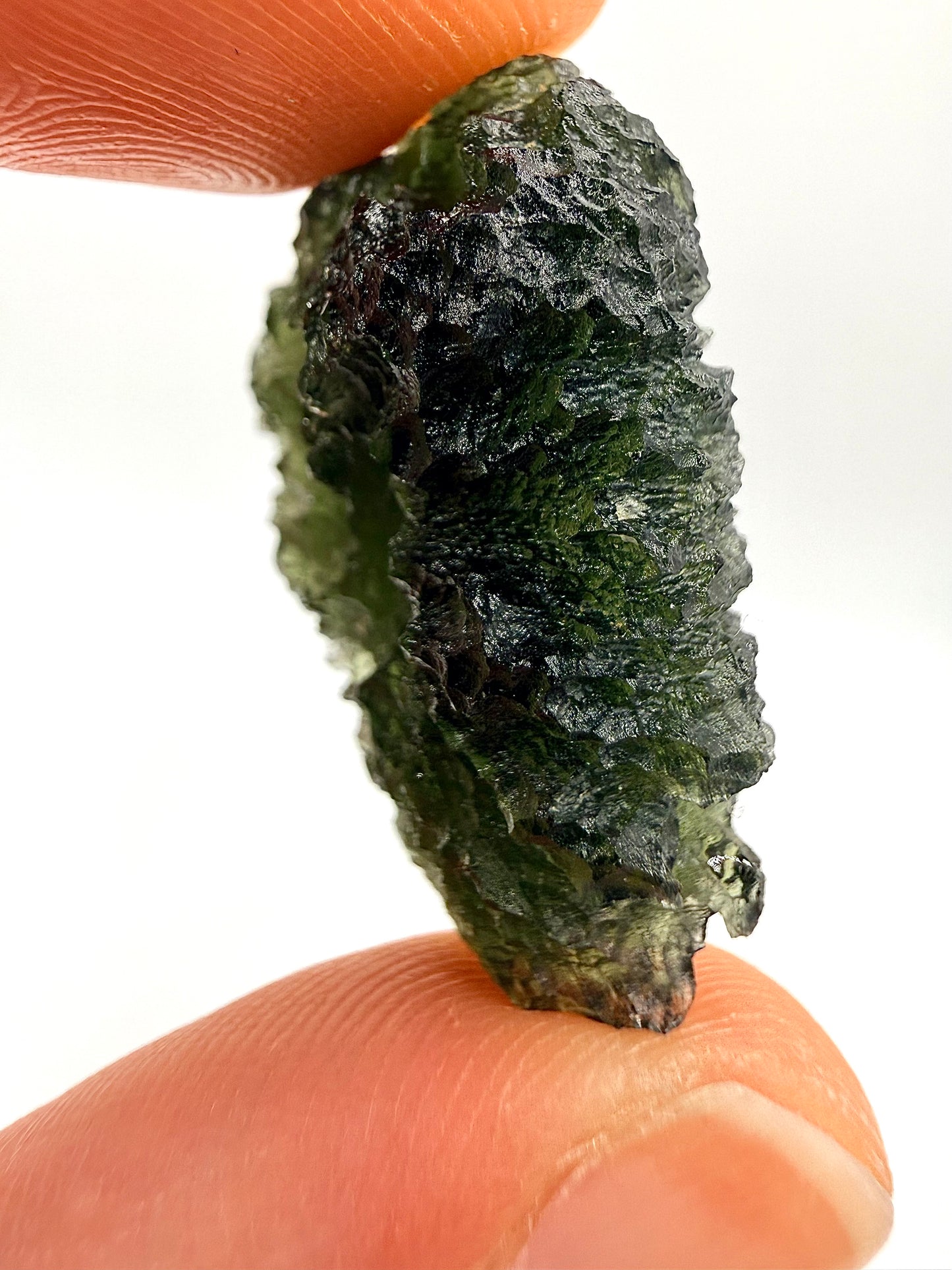 Raw Moldavite Loose Stone – Authentic Czech Moldavite Tektite, High Vibration Crystal, Collector Specimen, Spiritual Healing Stone