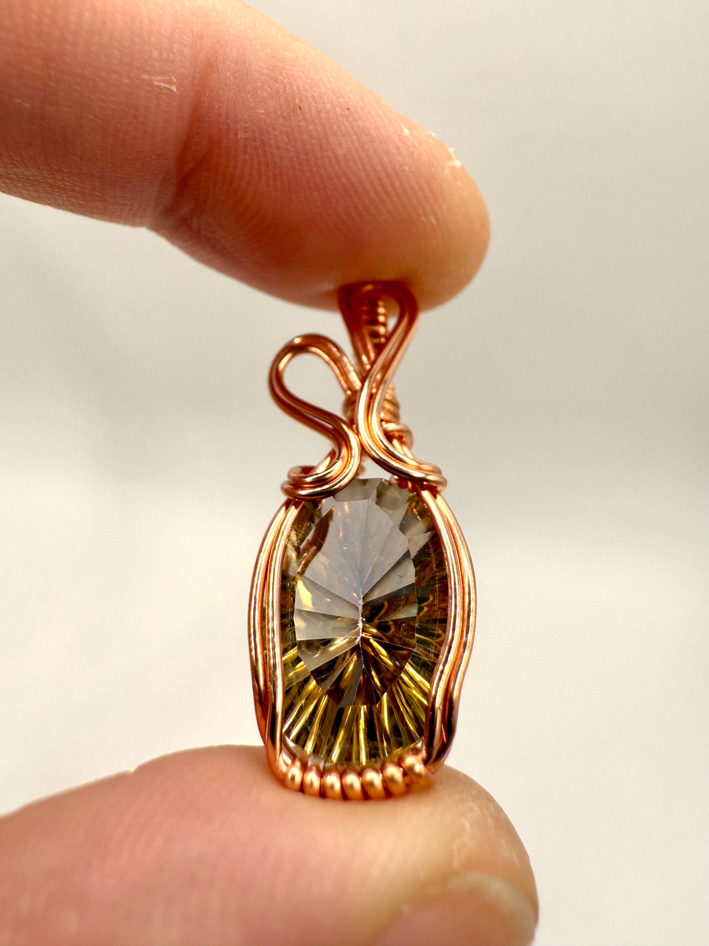 A1.) Christmas Special Gold Mystic Topaz In Copper