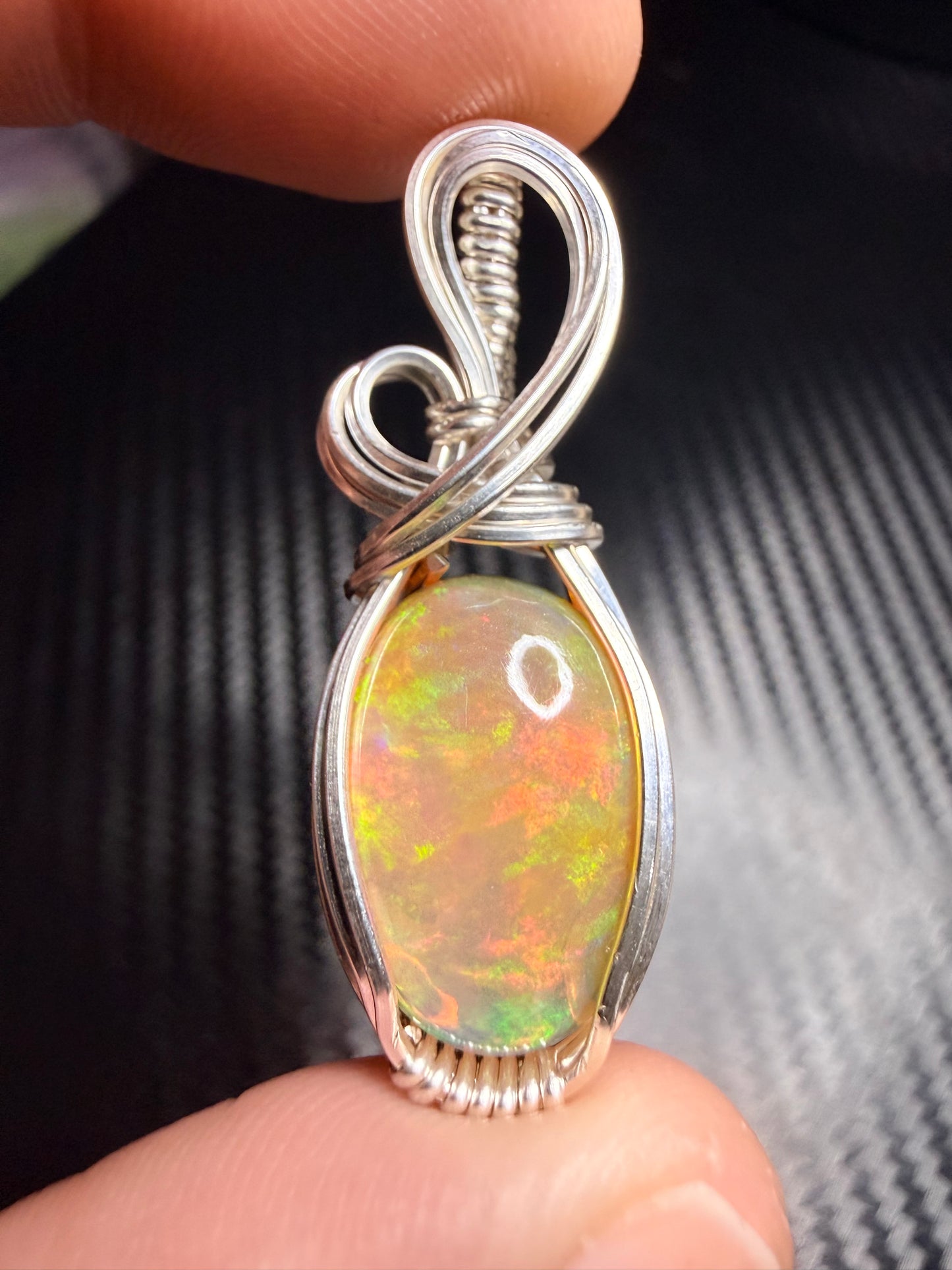 Ethiopian Welo Opal, Pendant In Sterling Silver