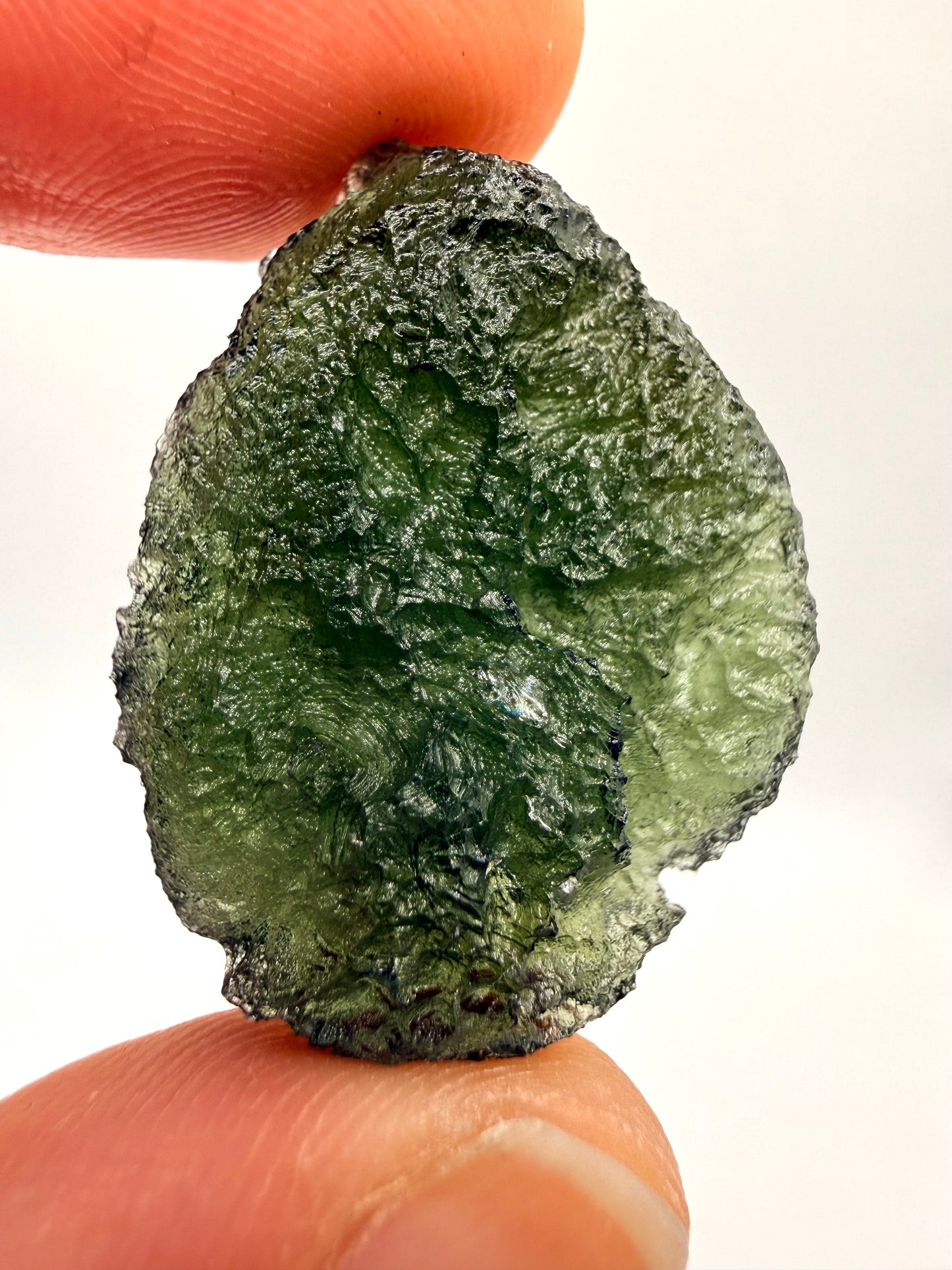 Raw Moldavite Loose Stone – Authentic Czech Moldavite Tektite, High Vibration Crystal, Collector Specimen, Spiritual Healing Stone