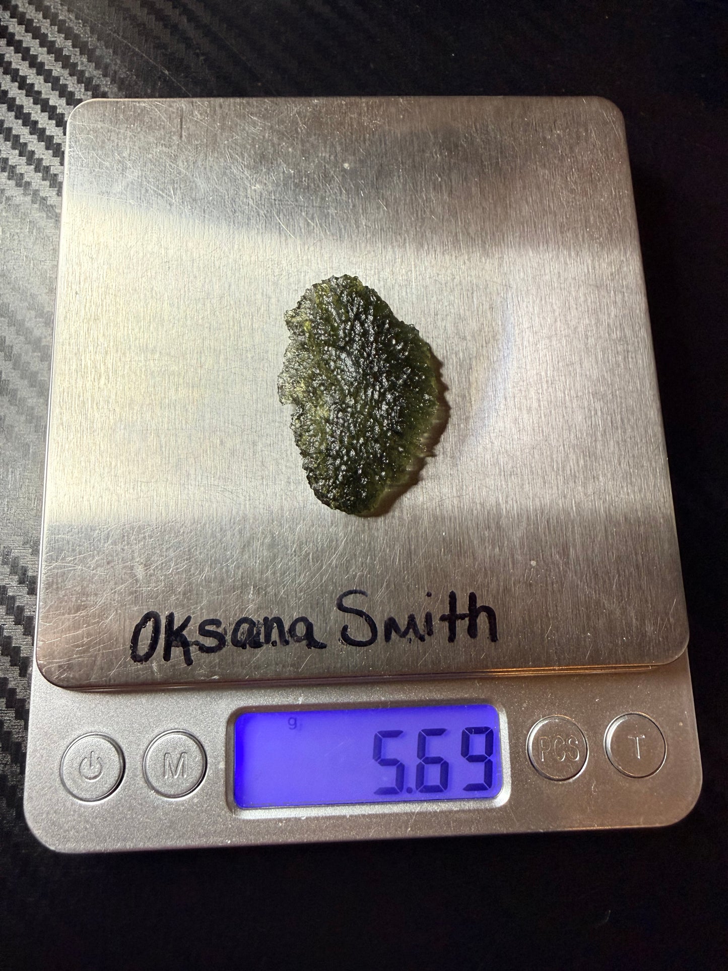 Moldavite 5.69 Gram