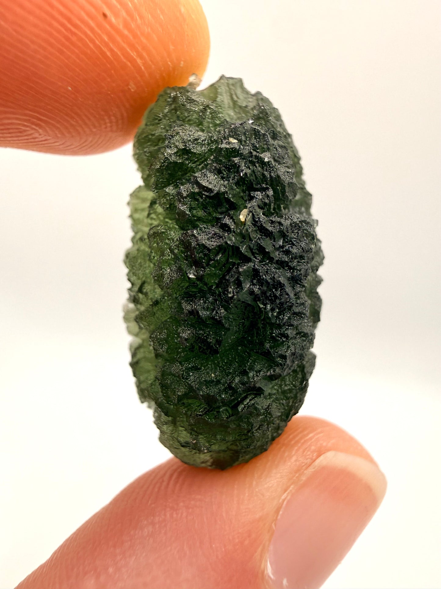 Raw Moldavite Loose Stone – Authentic Czech Moldavite Tektite, High Vibration Crystal, Collector Specimen, Spiritual Healing Stone