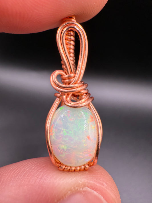 A1.) Christmas Special Ethiopian Welo Opal In Copper