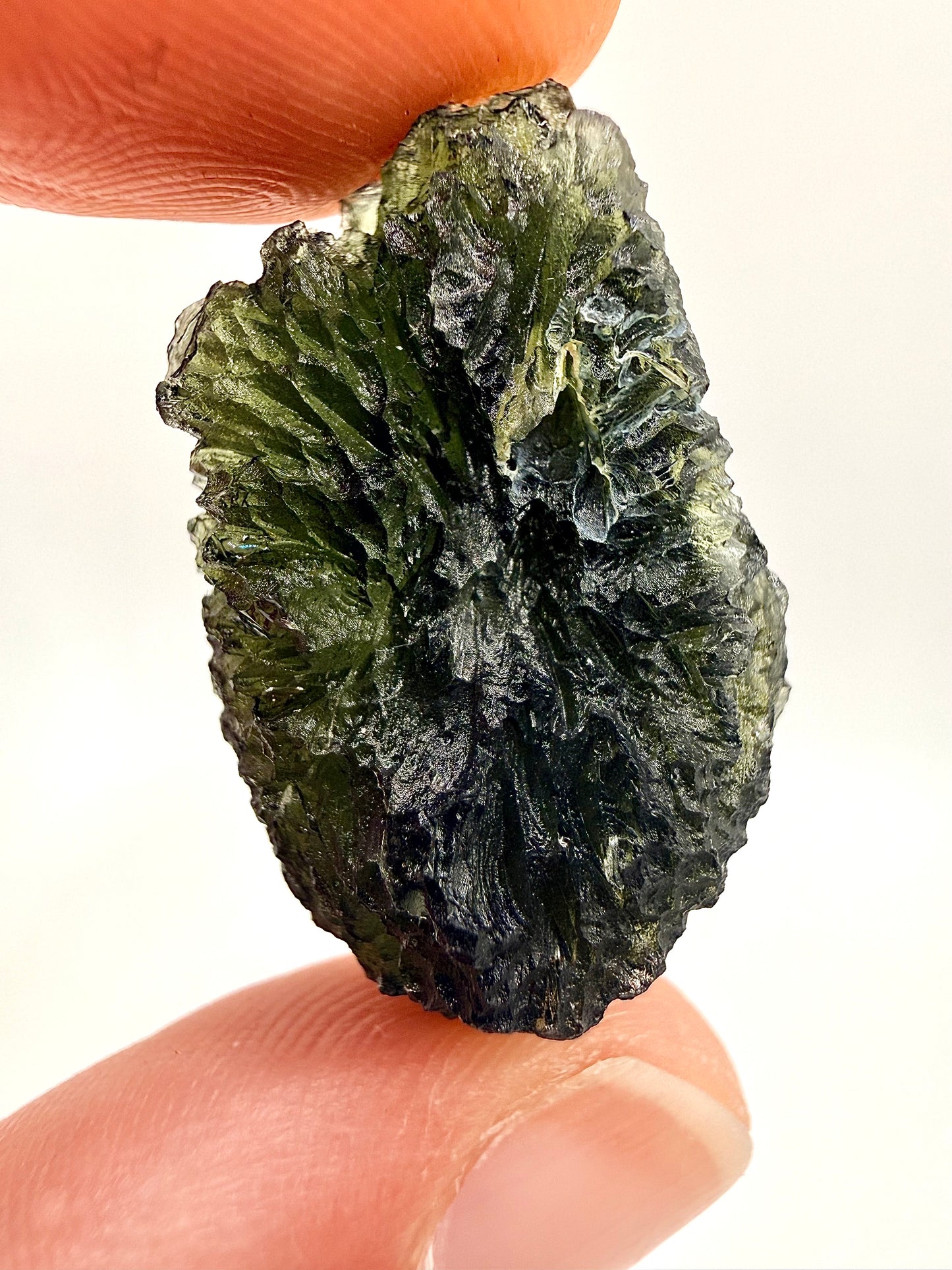Raw Moldavite Loose Stone – Authentic Czech Moldavite Tektite, High Vibration Crystal, Collector Specimen, Spiritual Healing Stone