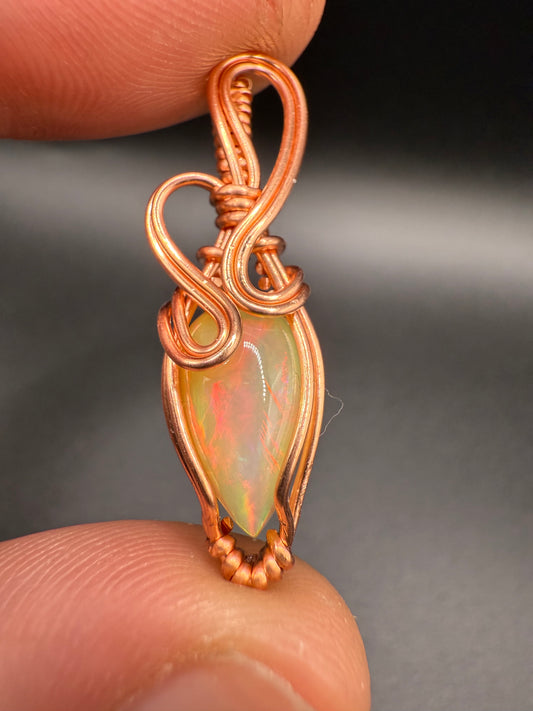 A1.) Christmas Special Ethiopian Welo Opal In Copper