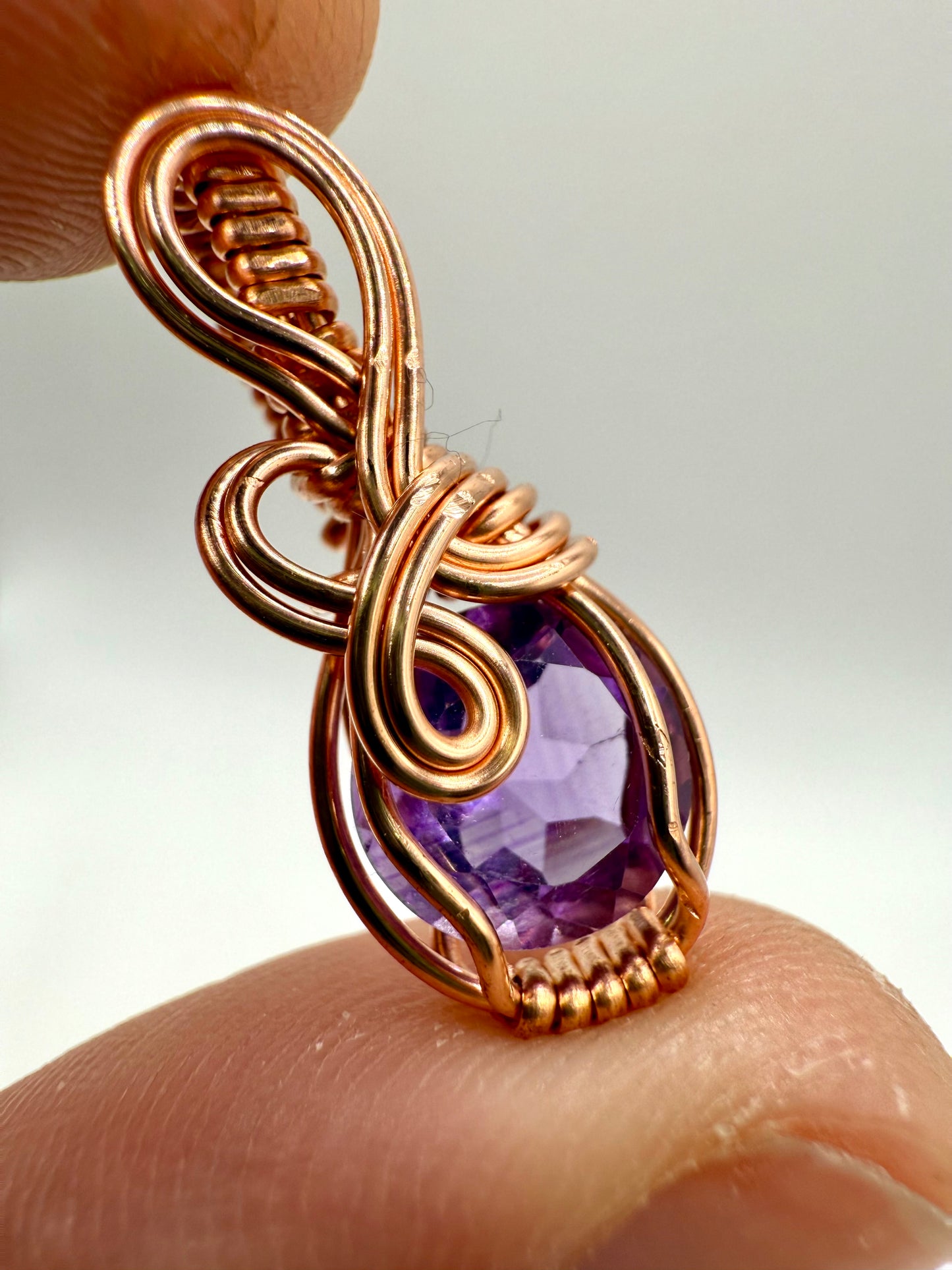 A1.) Christmas Special Amethyst In Copper