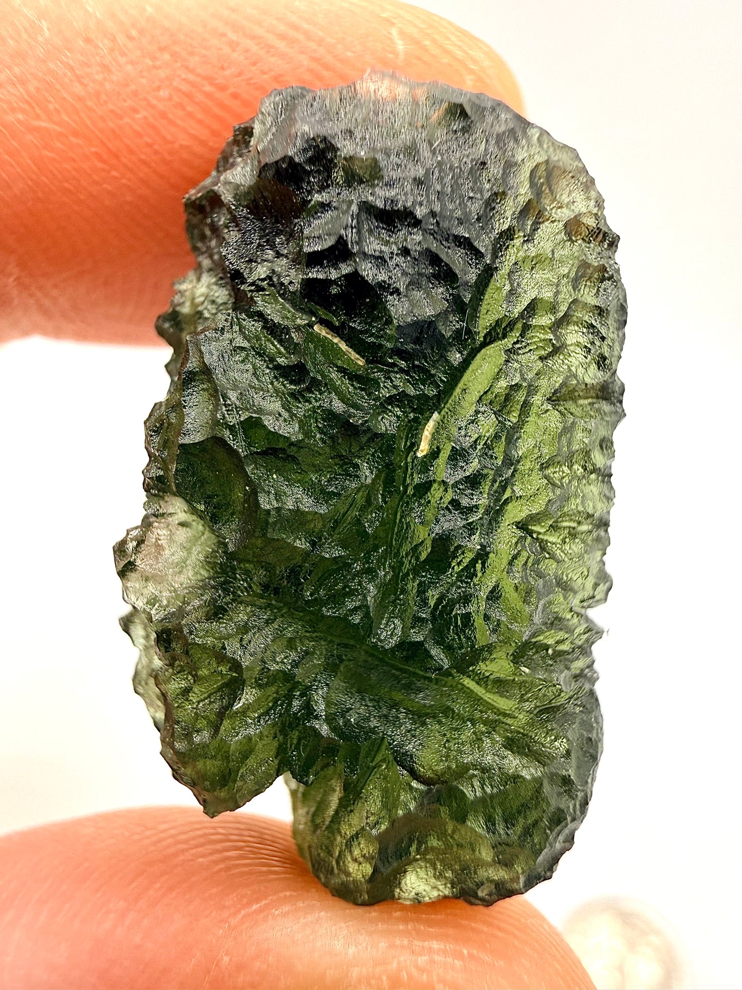 Raw Moldavite Loose Stone – Authentic Czech Moldavite Tektite, High Vibration Crystal, Collector Specimen, Spiritual Healing Stone