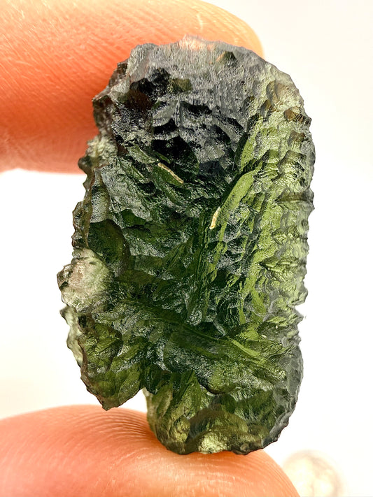 Raw Moldavite Loose Stone – Authentic Czech Moldavite Tektite, High Vibration Crystal, Collector Specimen, Spiritual Healing Stone