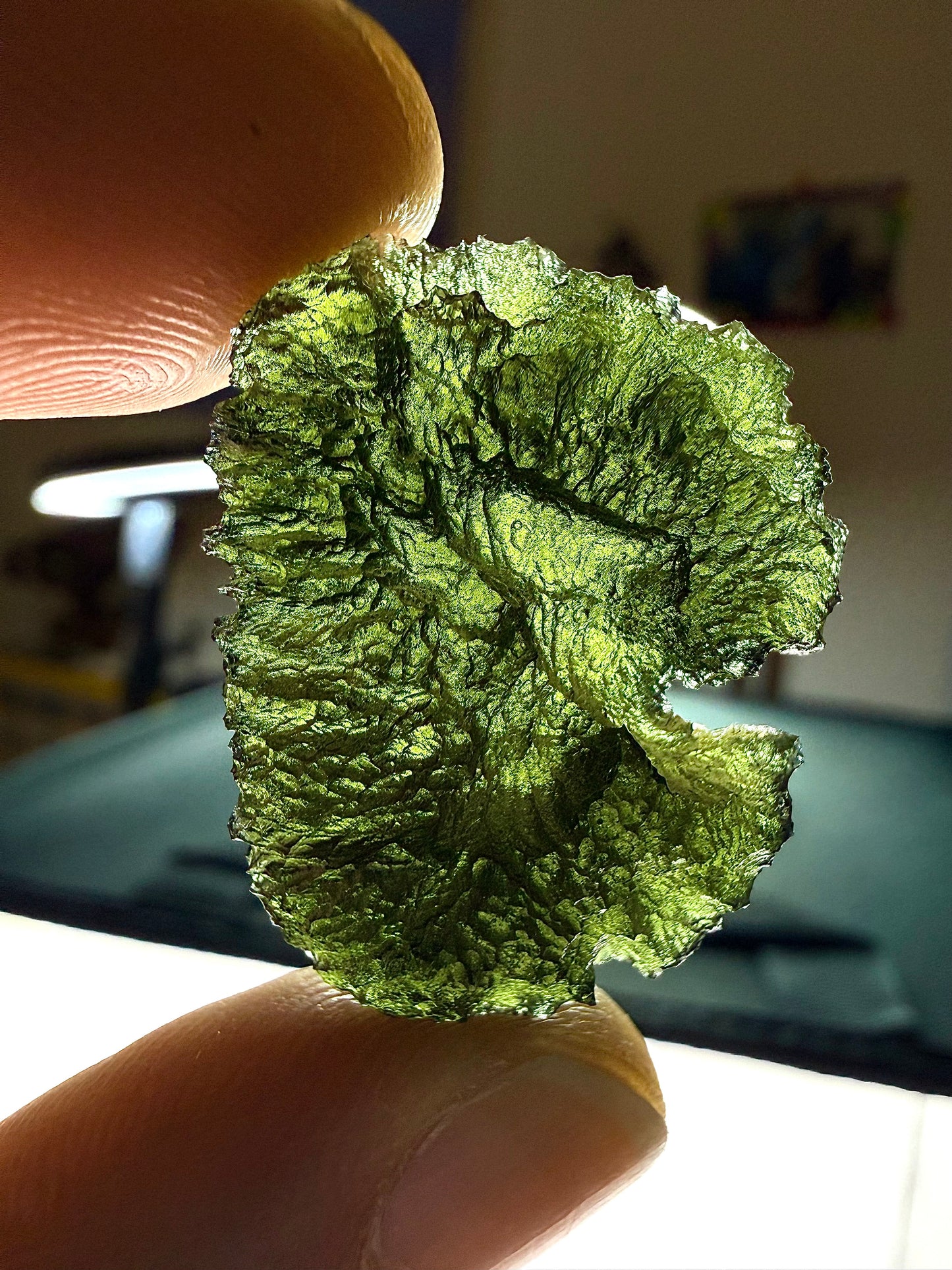Raw Moldavite Loose Stone – Authentic Czech Moldavite Tektite, High Vibration Crystal, Collector Specimen, Spiritual Healing Stone