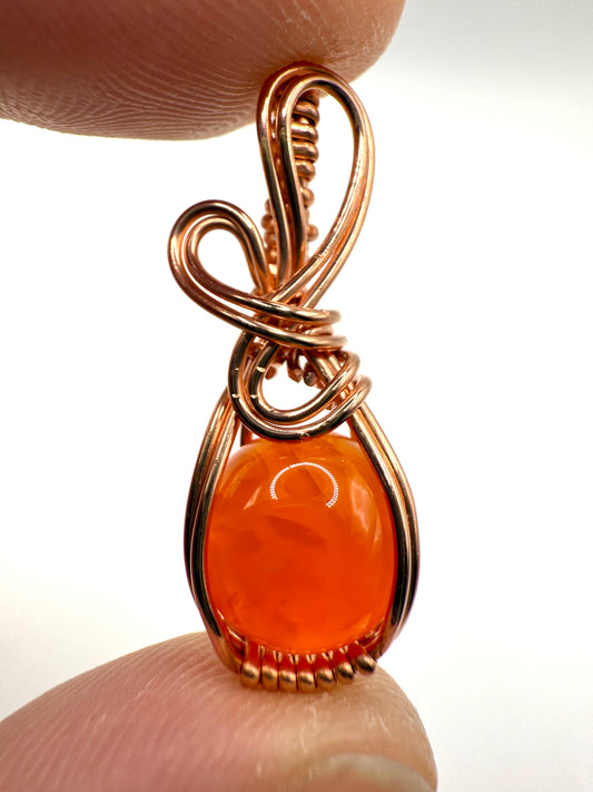 A1.) Christmas Special Carnelian In Copper