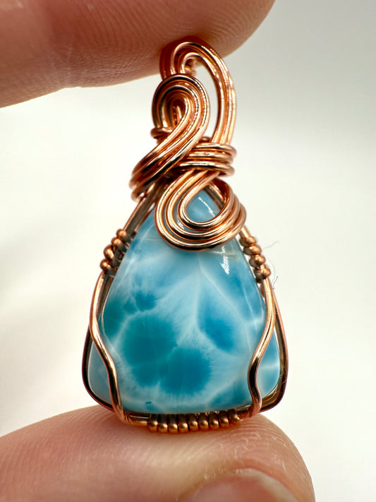 A1.) Christmas Special Larimar In Copper