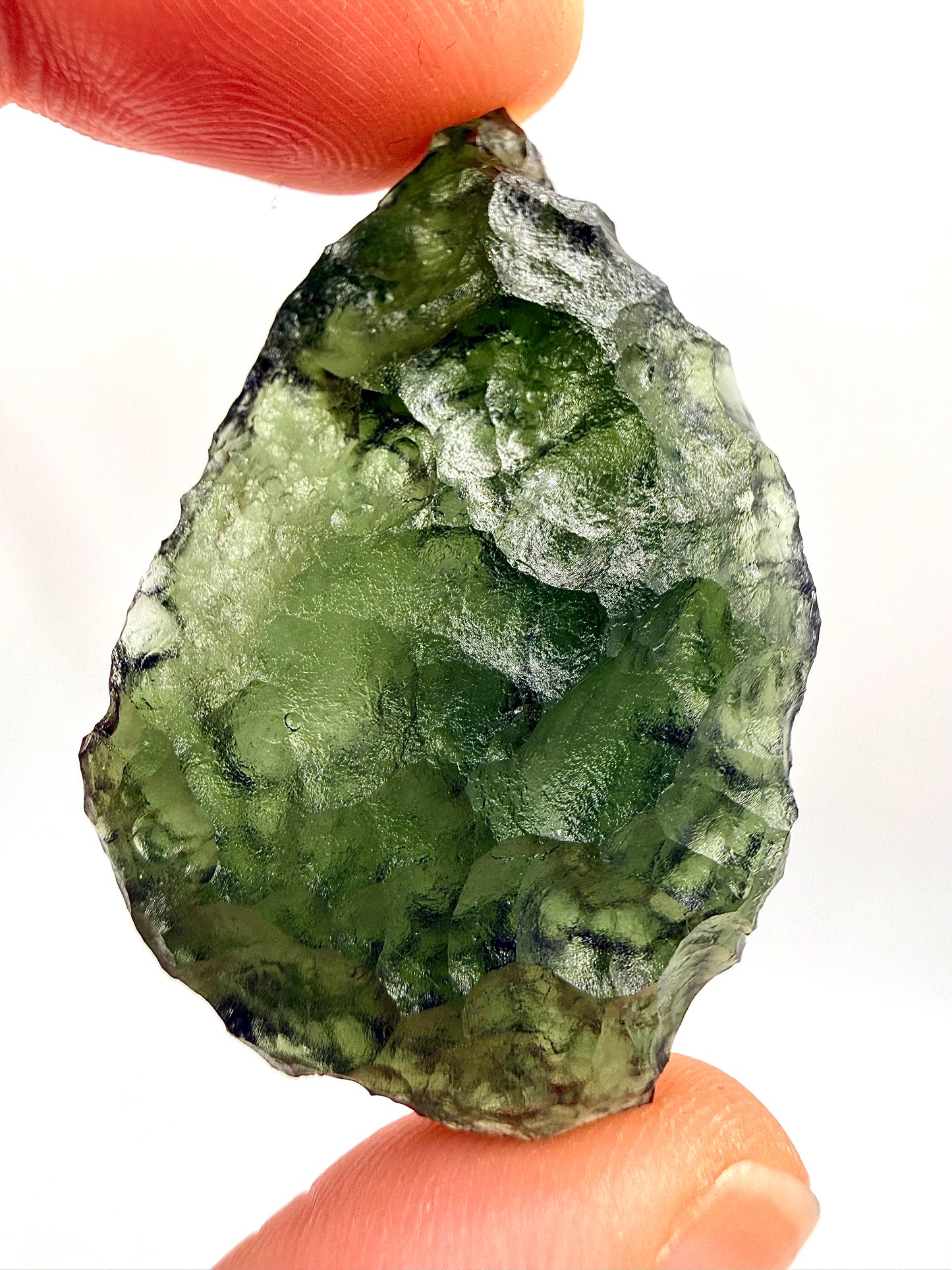 Raw Moldavite Loose Stone – Authentic Czech Moldavite Tektite, High Vibration Crystal, Collector Specimen, Spiritual Healing Stone